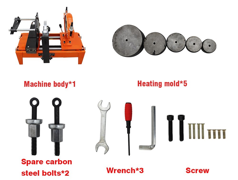 110V/60HZ Pipe Welder 63-160mm Butt Fusion Welding Machine Socket Type Working