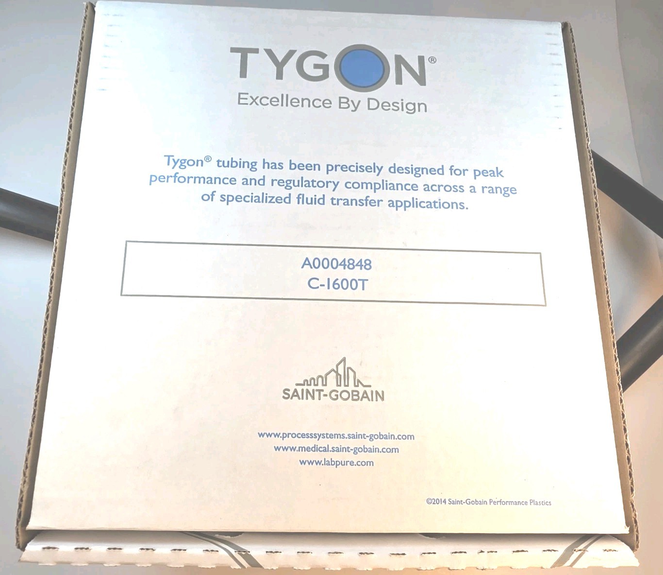 TYGON SAINT-GOBAIN ACF00016 E-3603 TUBING 1/4” ID 5/16” OD 1/32 WALL 50FT