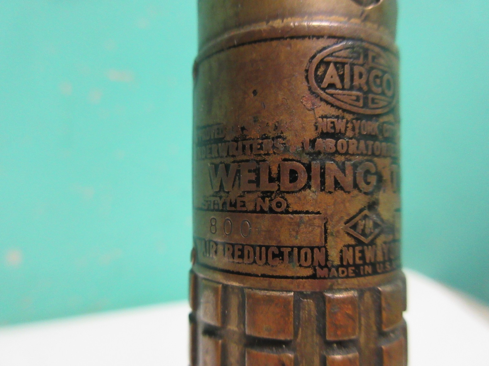 Vintage Airco No 8 Style 8 Brazing Gas Welding Torch Tip + 800 Series Handle