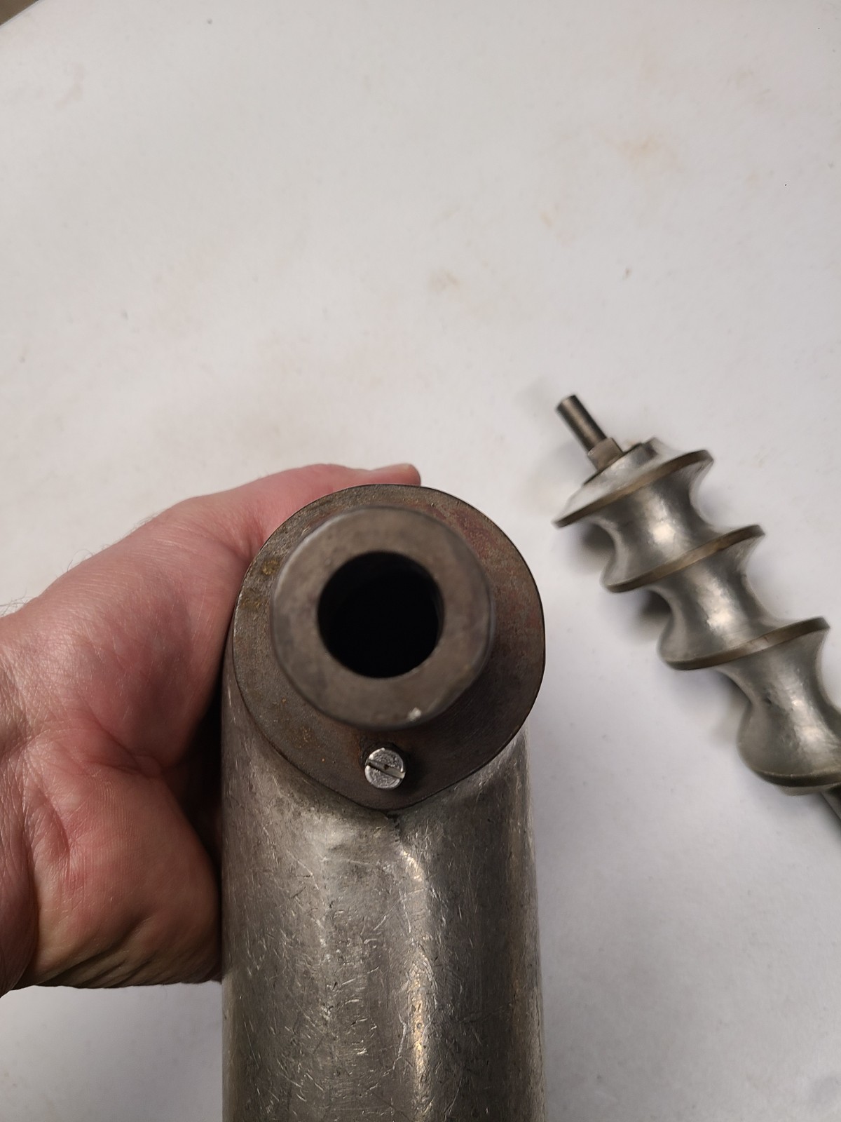 HOBART Meat Grinder Attachment And Tray See Details And Pictures