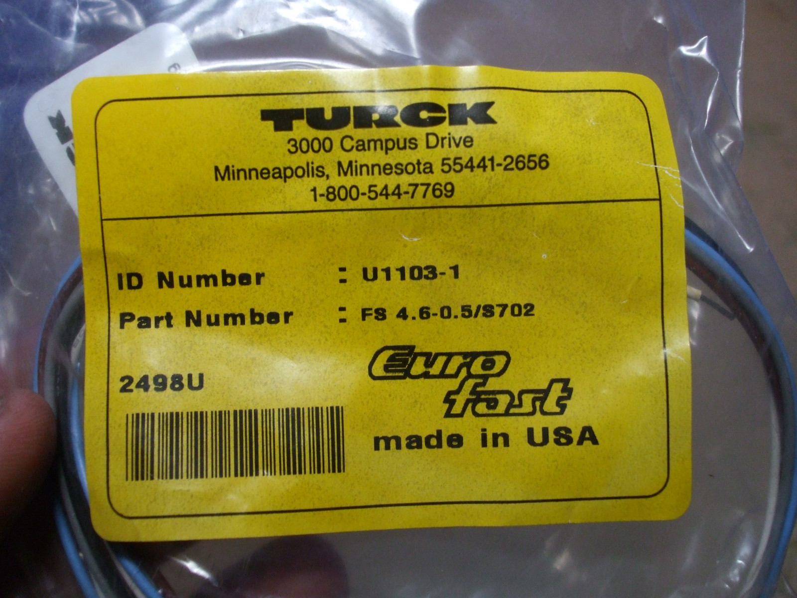 Turck Euro-Fast FS 4.9-0.5/S702 U1103-1 [25-L]