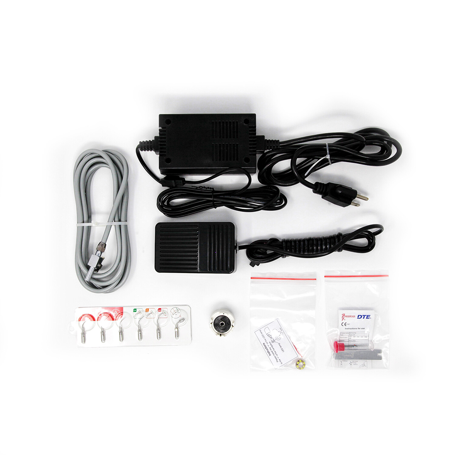 Original Woodpecker UDS-E LED Ultrasonic Piezo Scaler EMS HW-5L Handpiece 8 Tips