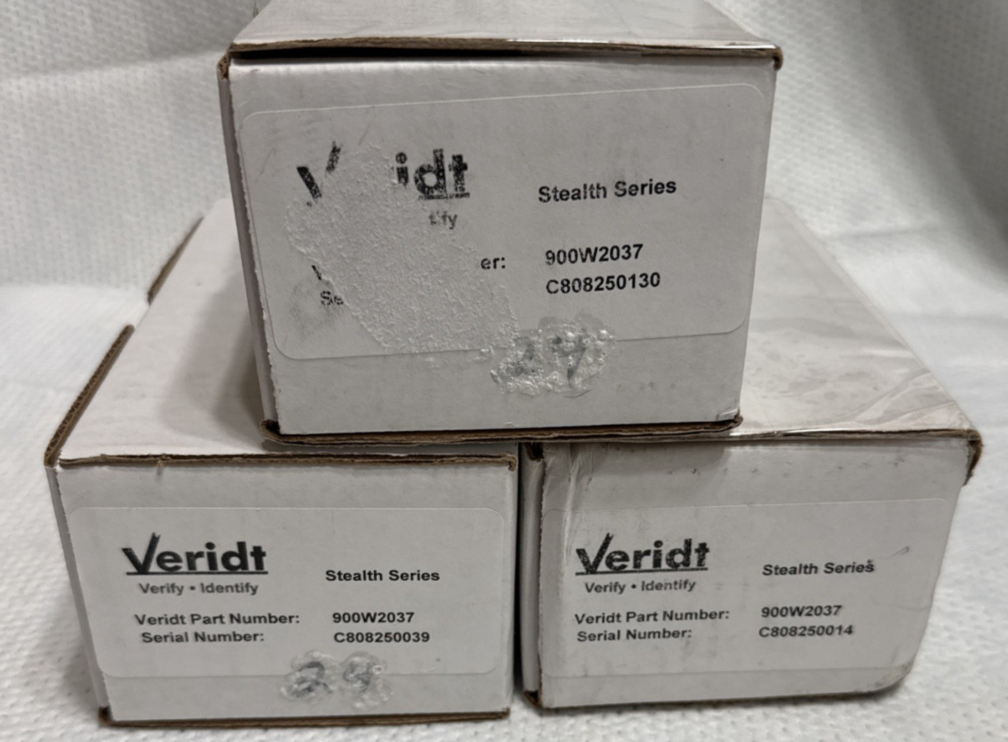 Veridt Stealth 900w2037 Badge Readers LOT OF 3 ALL NEW OPEN DISTRESSED BOX