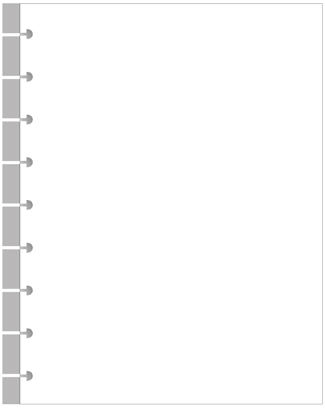 9-Disc Discbound Blank Refill Paper, Classic Size Discbound Pre-Punched Happy Pl