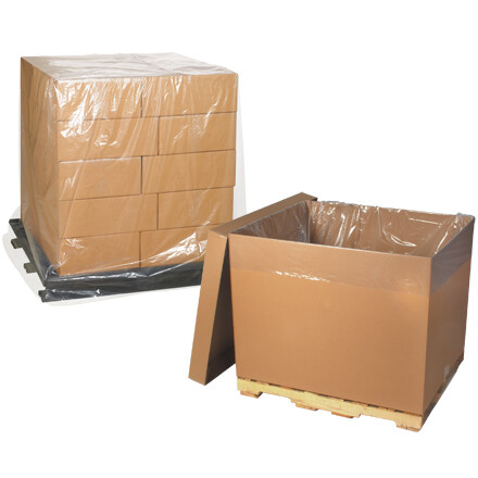 Pallet Covers, 48 x 42 x 48 Inch, 1 Mil, Clear, 1 Roll, 150 Per Roll