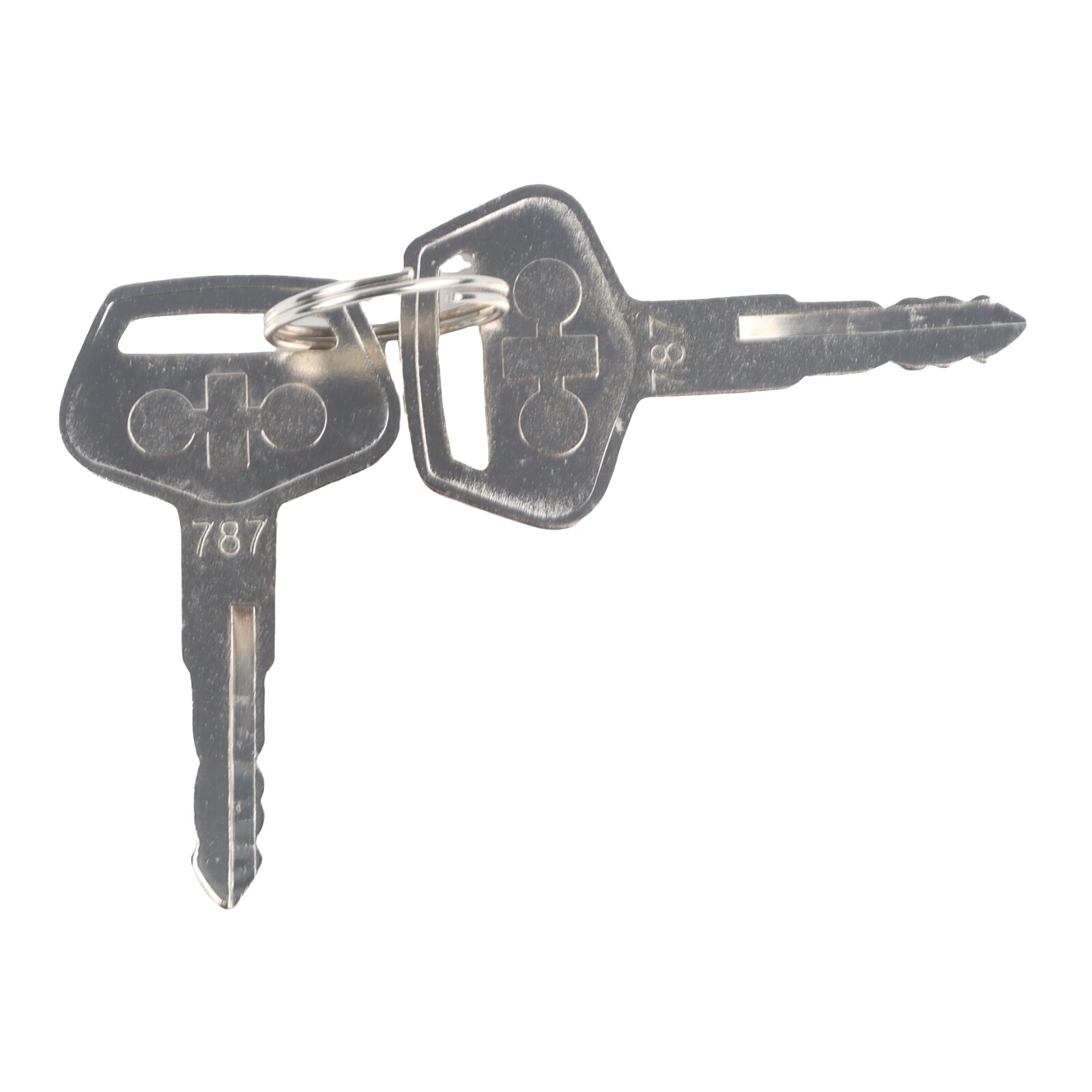 2PCS 787 Ignition Switch Keys for Komatsu Excavator PC200 PC210 PC220 PC240