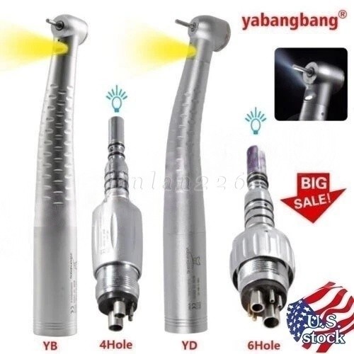 YABANGBANG Dental Fiber Optic LED High Speed Handpiece / LED Quick Coupler 4H/6H