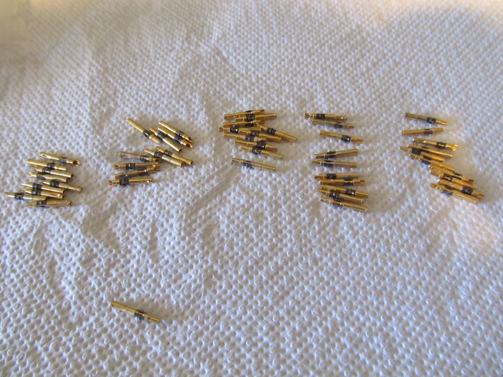 50 pcs gold plated Amphenol small Pin Sockets