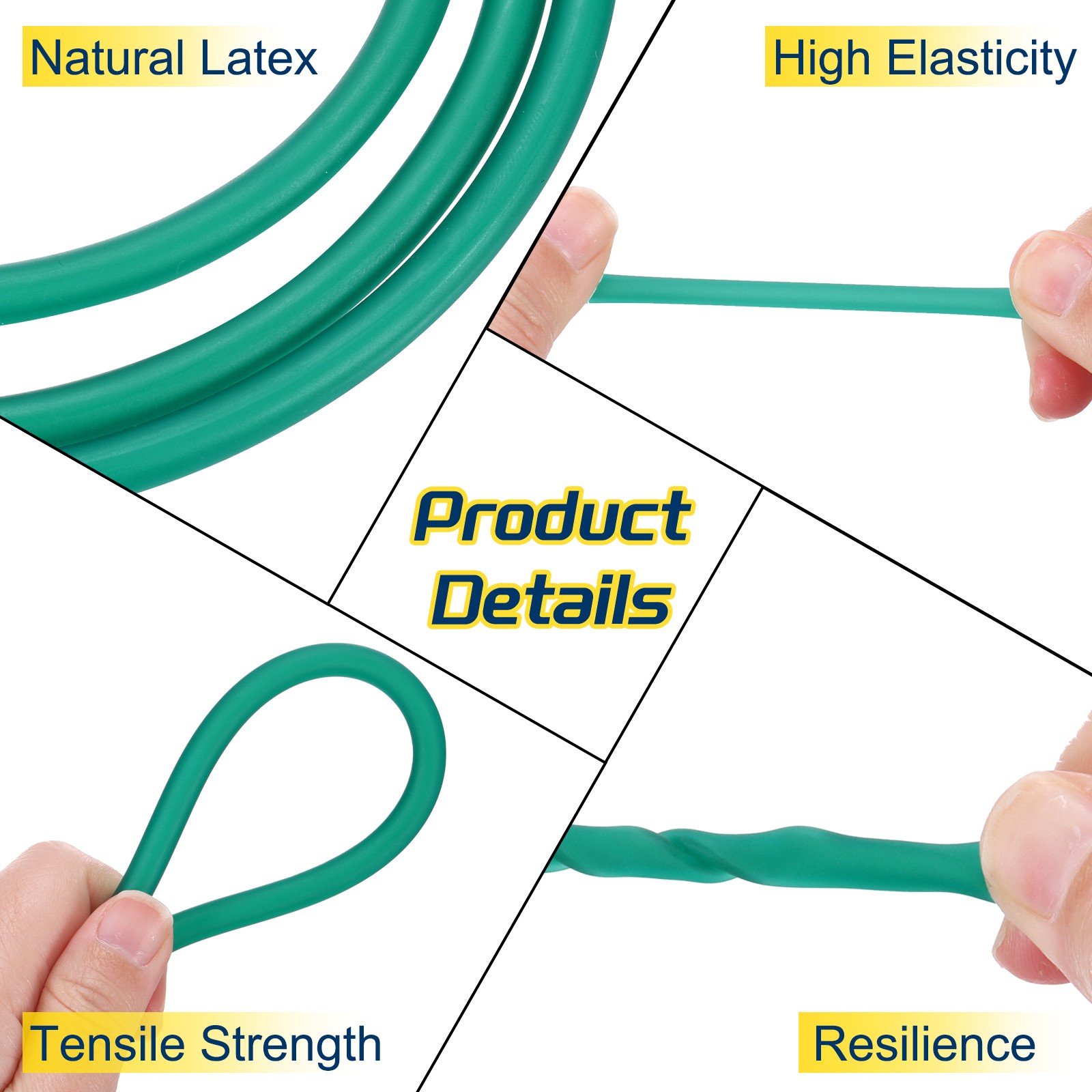 13 Ft(4M) Latex Rubber Tubing 1/8″(3mm)ID 1/4″(6mm)OD Fluorescent Blue