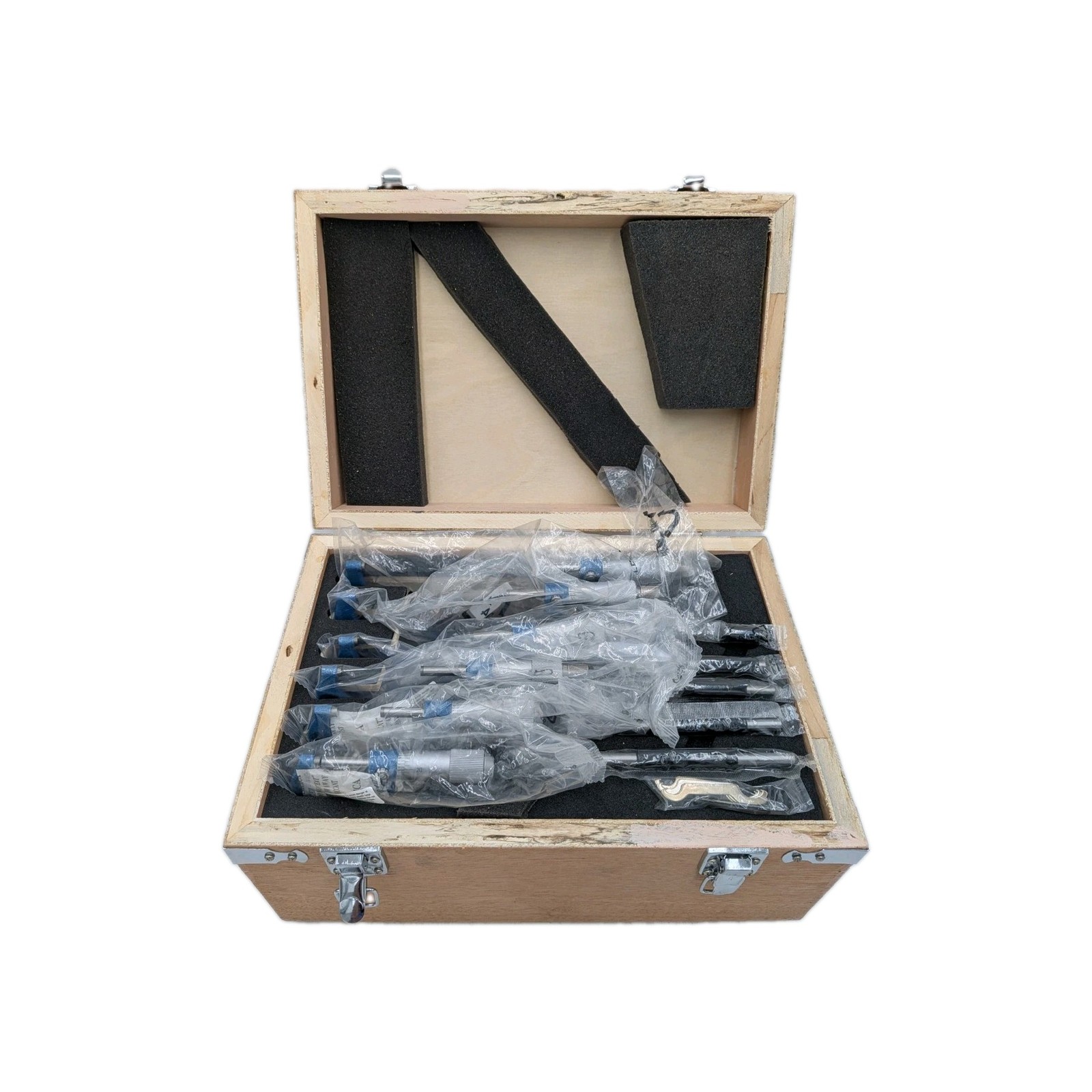 Fowler 52-215-006-1 Outside Micrometer Set With 0-6 inches (6 Piece) x.0001″