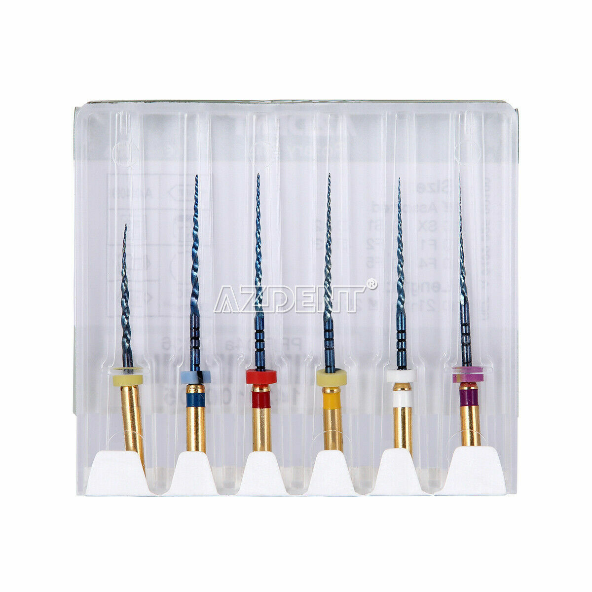 6pcs Endodontic Dental NiTi Engine Use Heat Activated Rotary Files 19mm/25mm