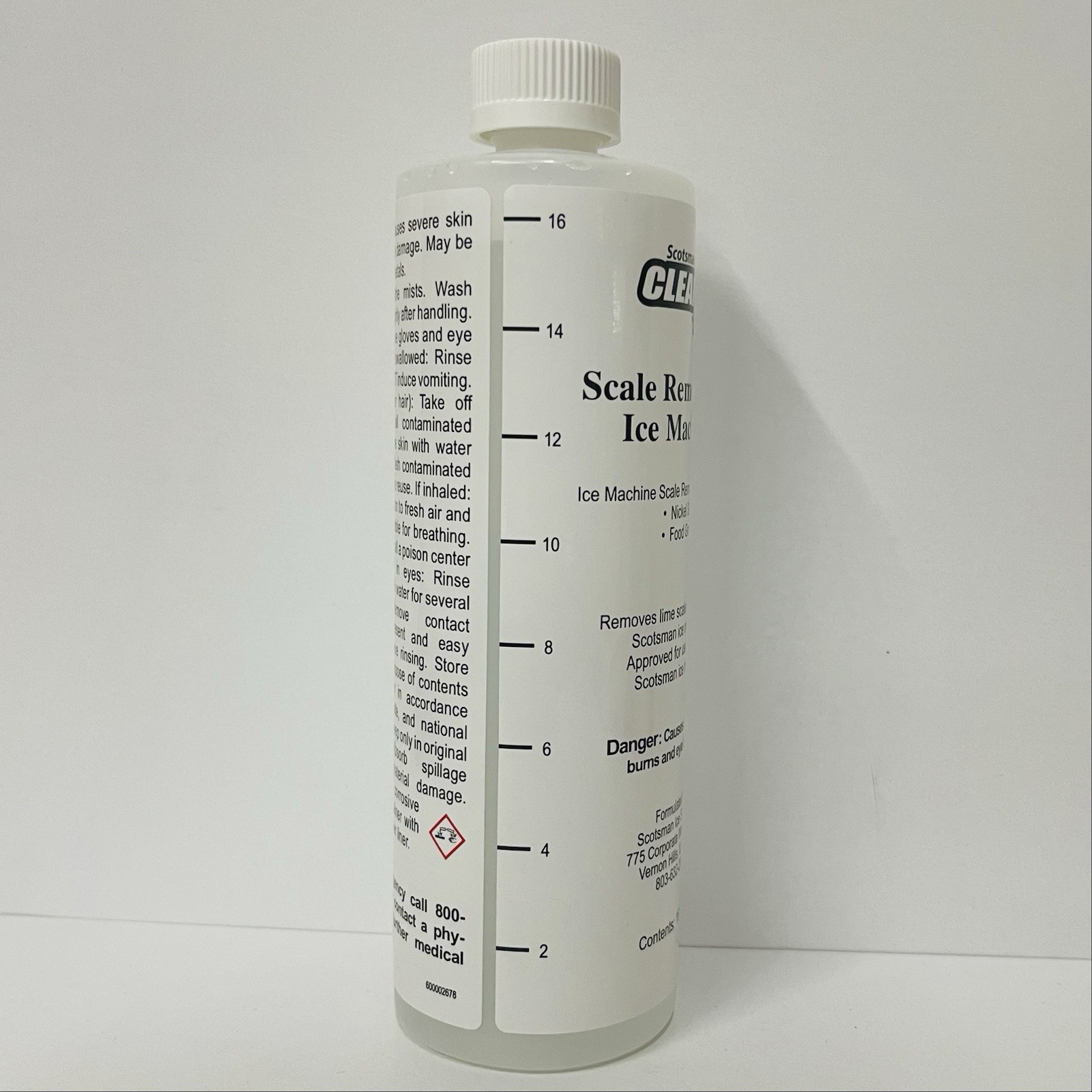 Scotsman CLEAR 1 Scale Remover & Cleaner for Ice Machines 19-0653-01 16 fl oz