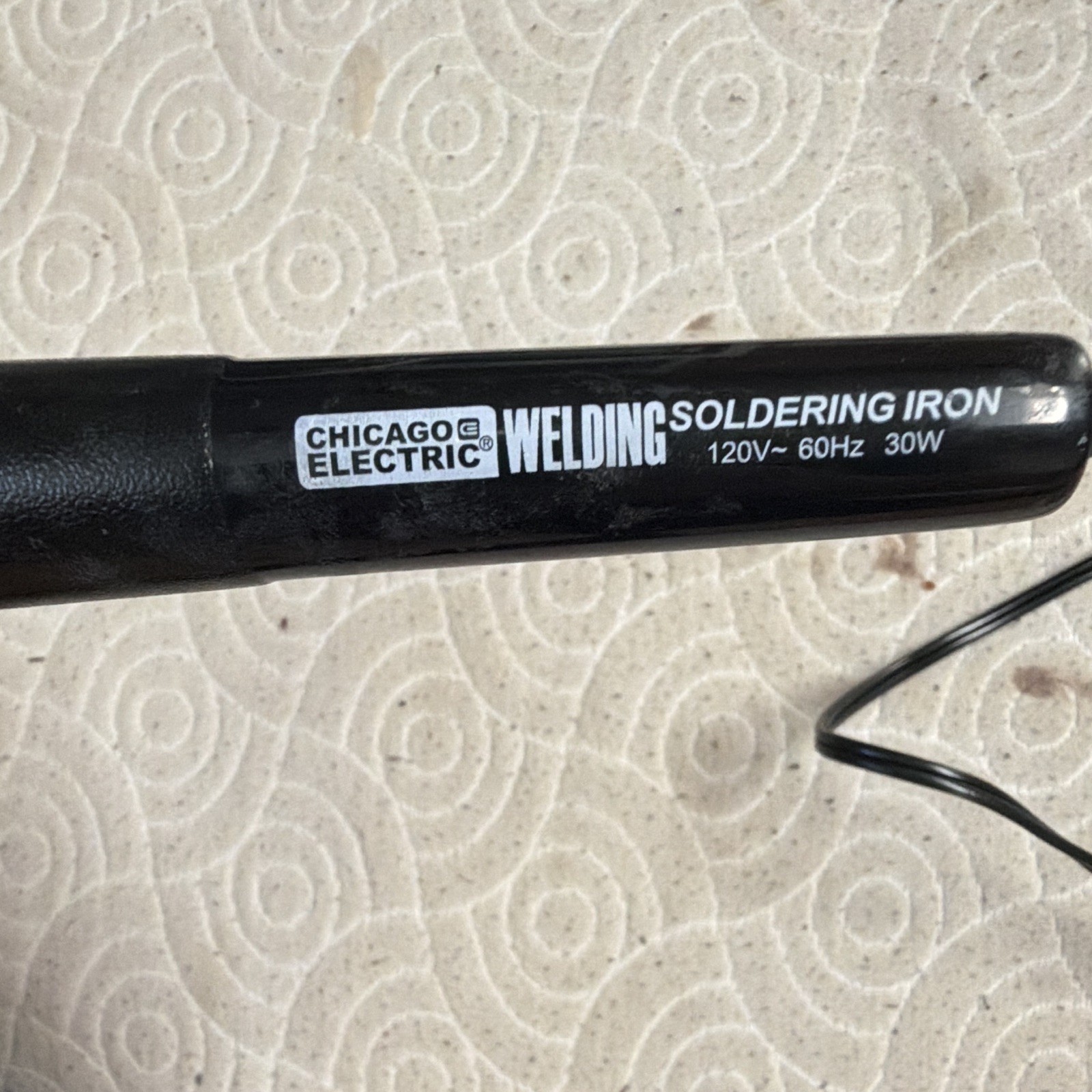 Chicago Electric Corded Soldering Iron 30W 120V Item/Model 69060