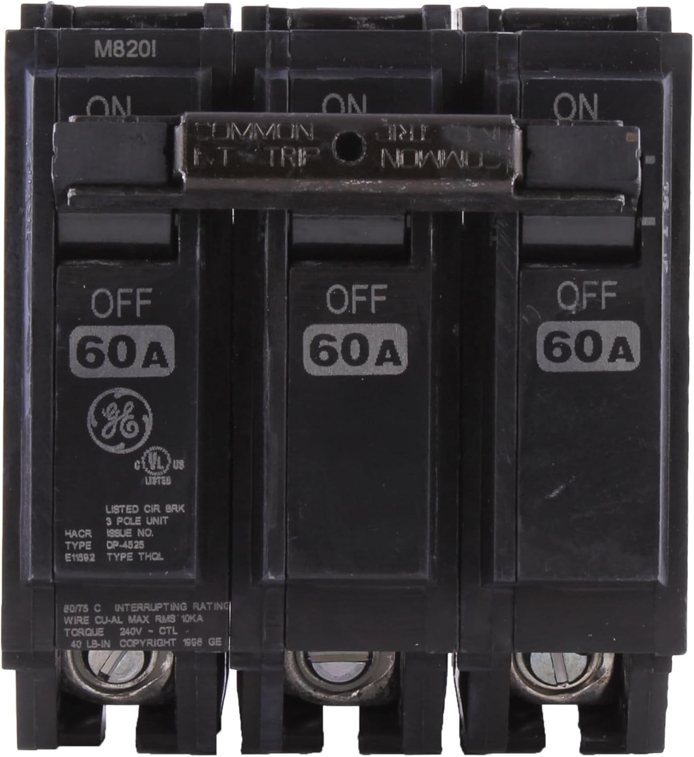 THQL32060 Plug-In Mount Type THQL Feeder Molded Case Circuit Breaker 3-Pole 60 A