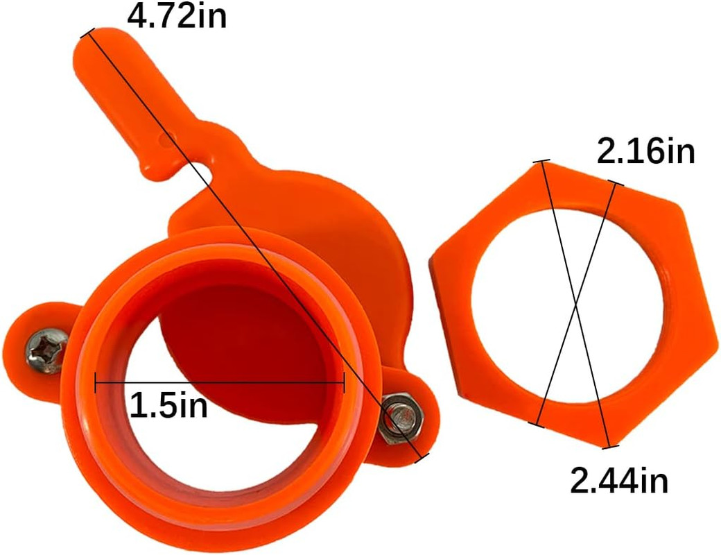 2 Pack Honey Gate Valve for Extractor, Durable Nylon Honey Extractor Tap, Beekee
