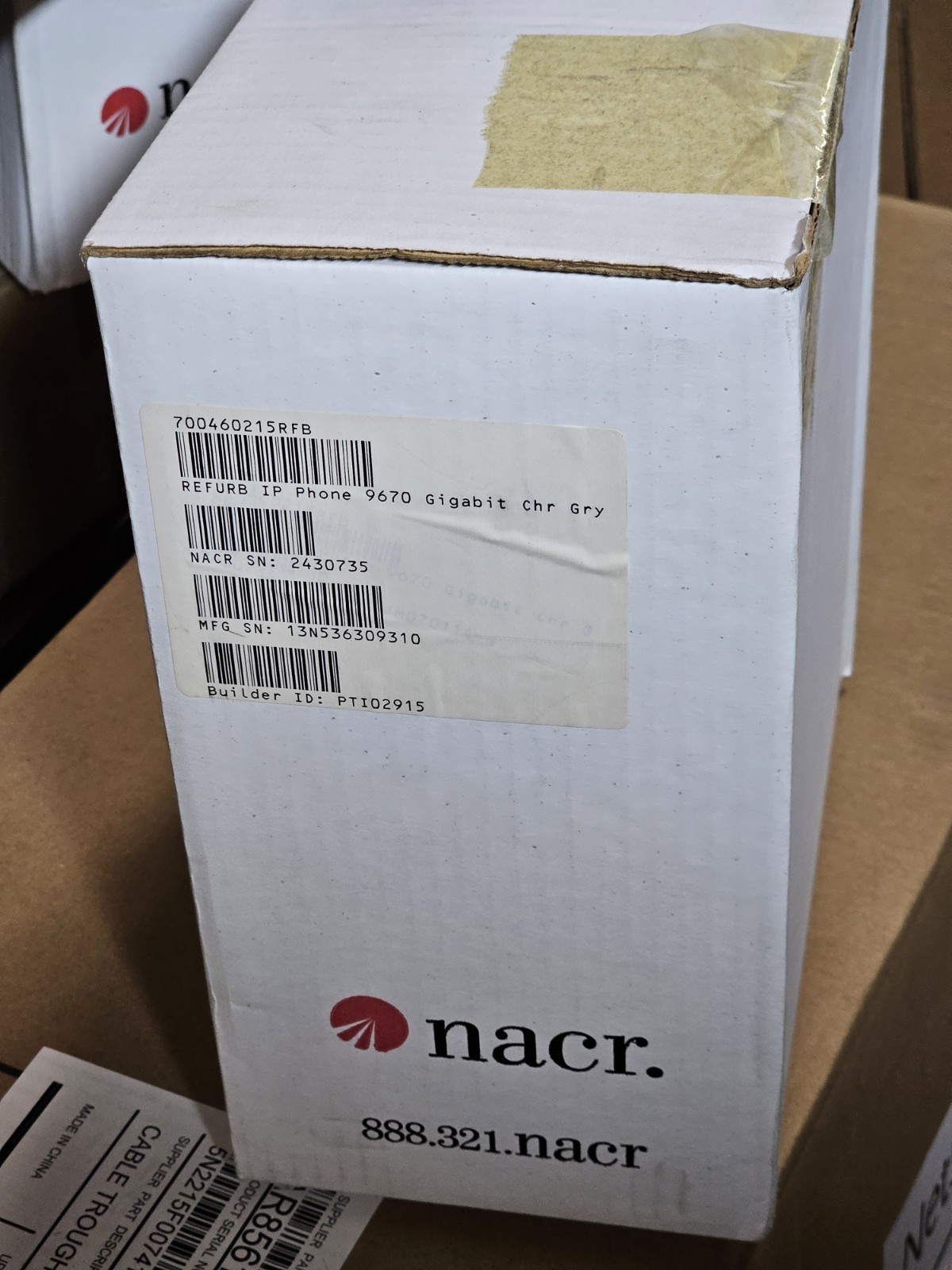 Avaya 9670G Gigabit IP Phone/Charcoal 700460215 + Ethernet Cable & Stand in Box