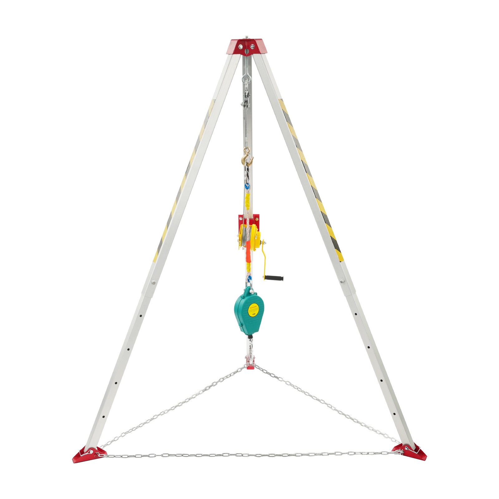 Confined Space Rescue Tripod, Rescue Tripod Kit with Protective Chain