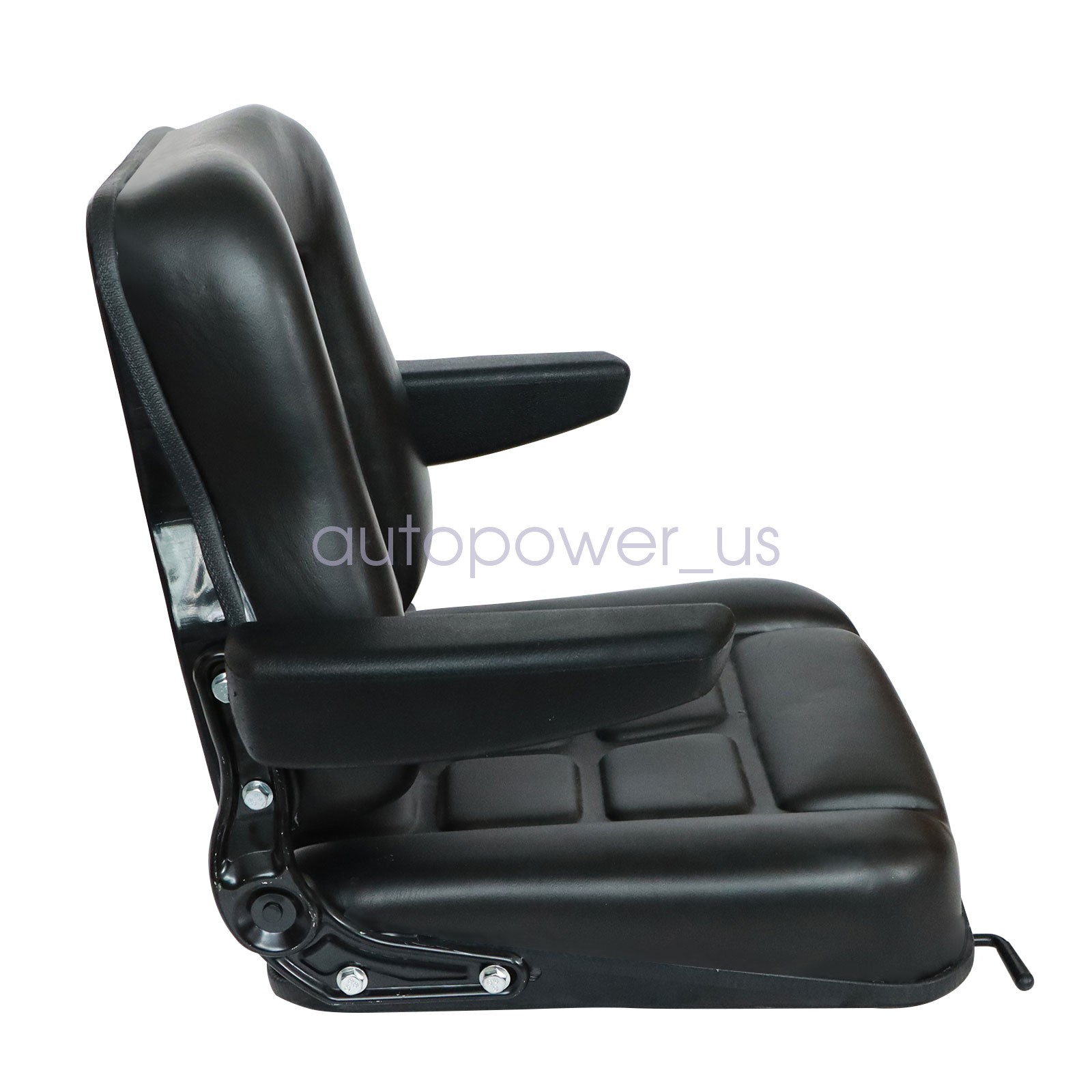 Lawn Mower Tractor Forklift Seat Excavator Universal Adjustable Backrest Armrest