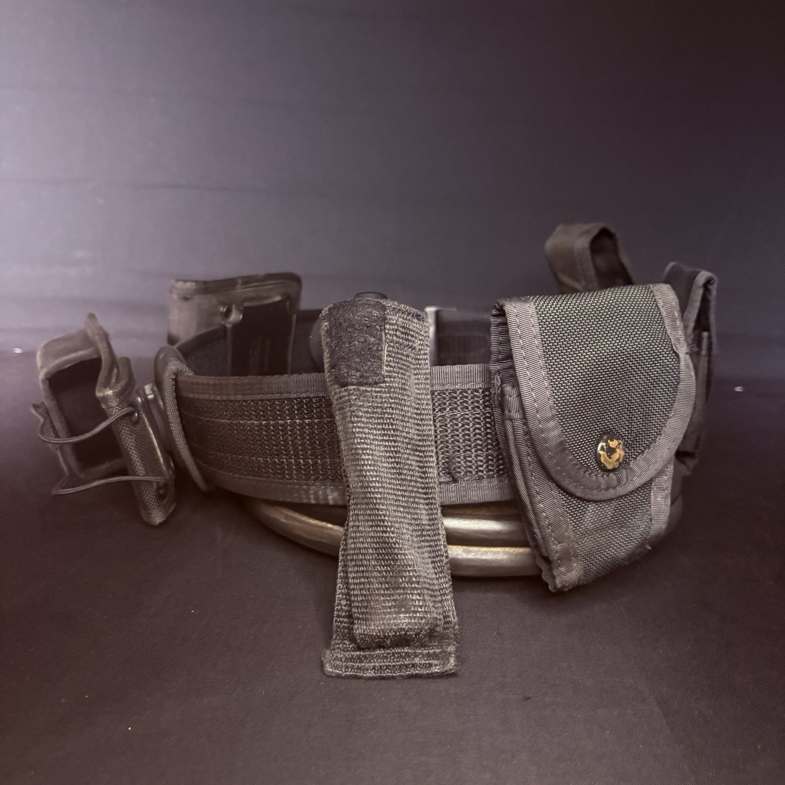Bianchi Nylon Duty Belt 34″- 40″ w/Radio Case, ASP Baton Holster, Handcuff Pouch