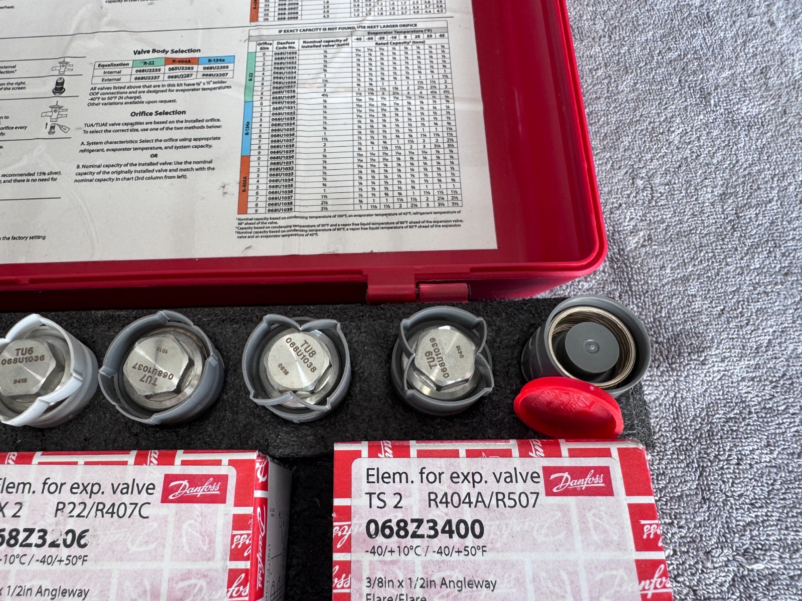 Unused – Danfoss 068U7001 Maximizer Sweat and Flare Kit Types T2/TE2/TUA/TUAE