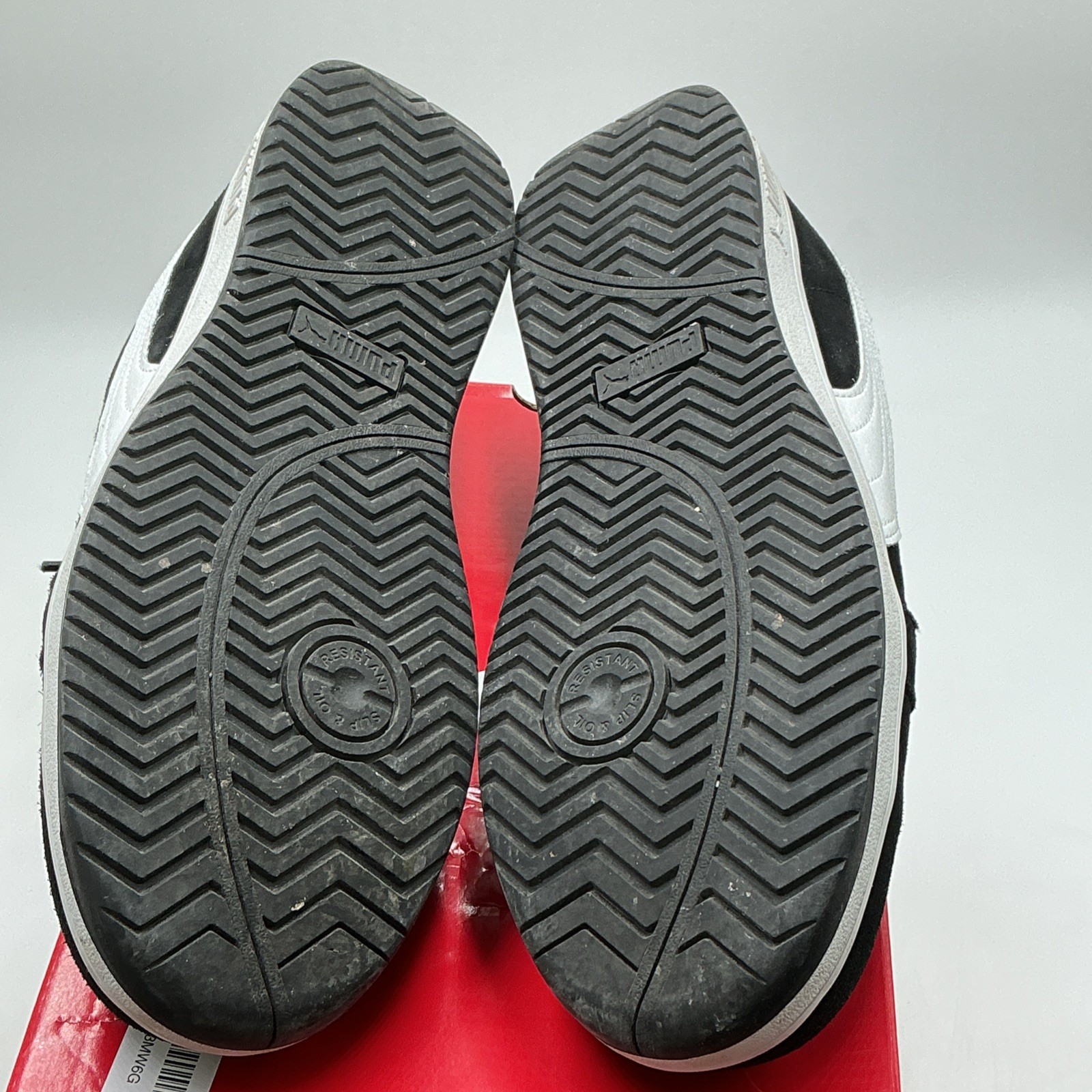 Puma Iconic Men’s US 9.5 M Black White Suede Composite Toe Work Shoes Ebay4685