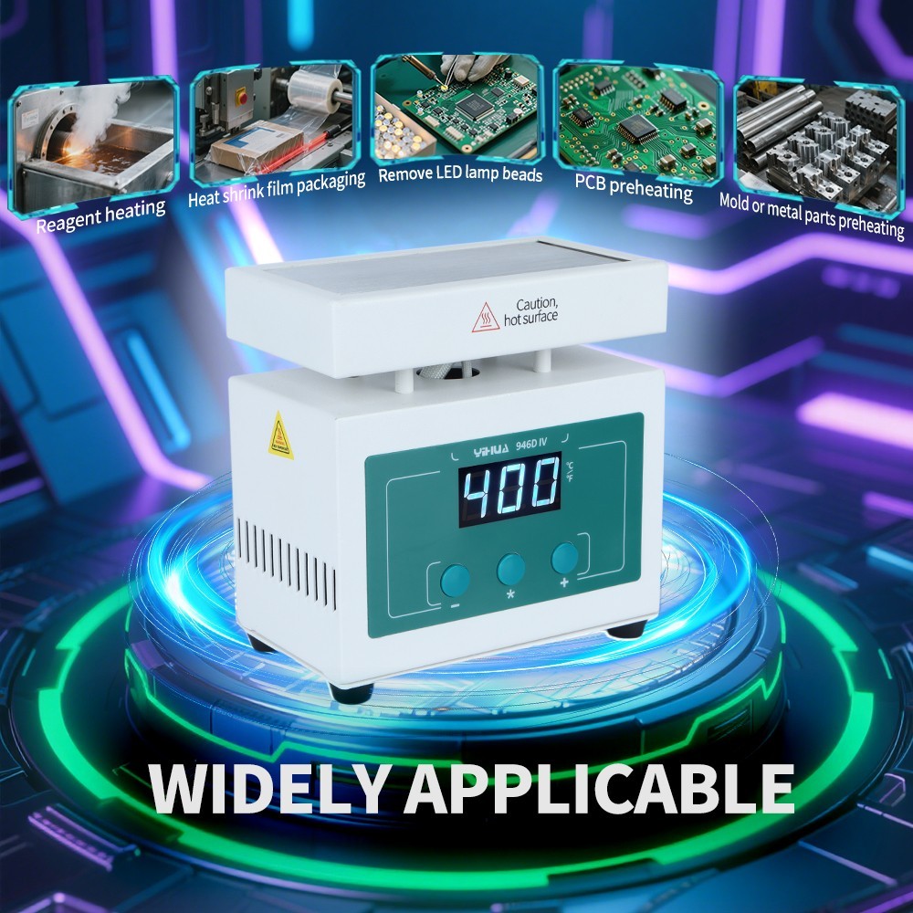YIHUA 946D-IV 210W Mini Preheater Digital Desoldering Rework Plate Repair