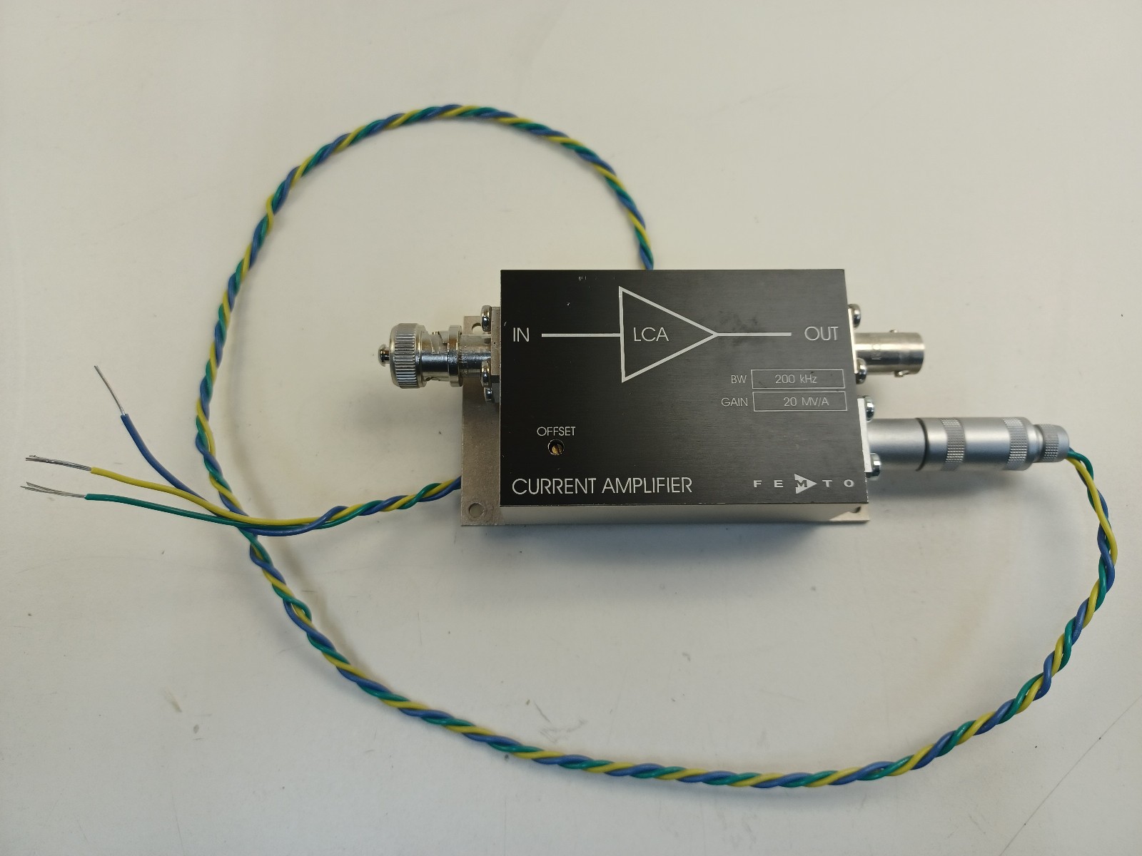 FEMTO LCA-200K-20M Ultra Low Noise current Amplifier, made in Germany