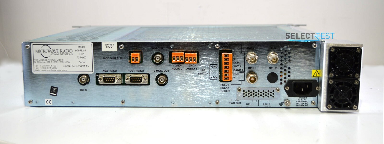 MICROWAVE RADIO COMMUNICATIONS CODERUNNER 4 ANALOG AND DIGITAL CENTRAL RECEIVER