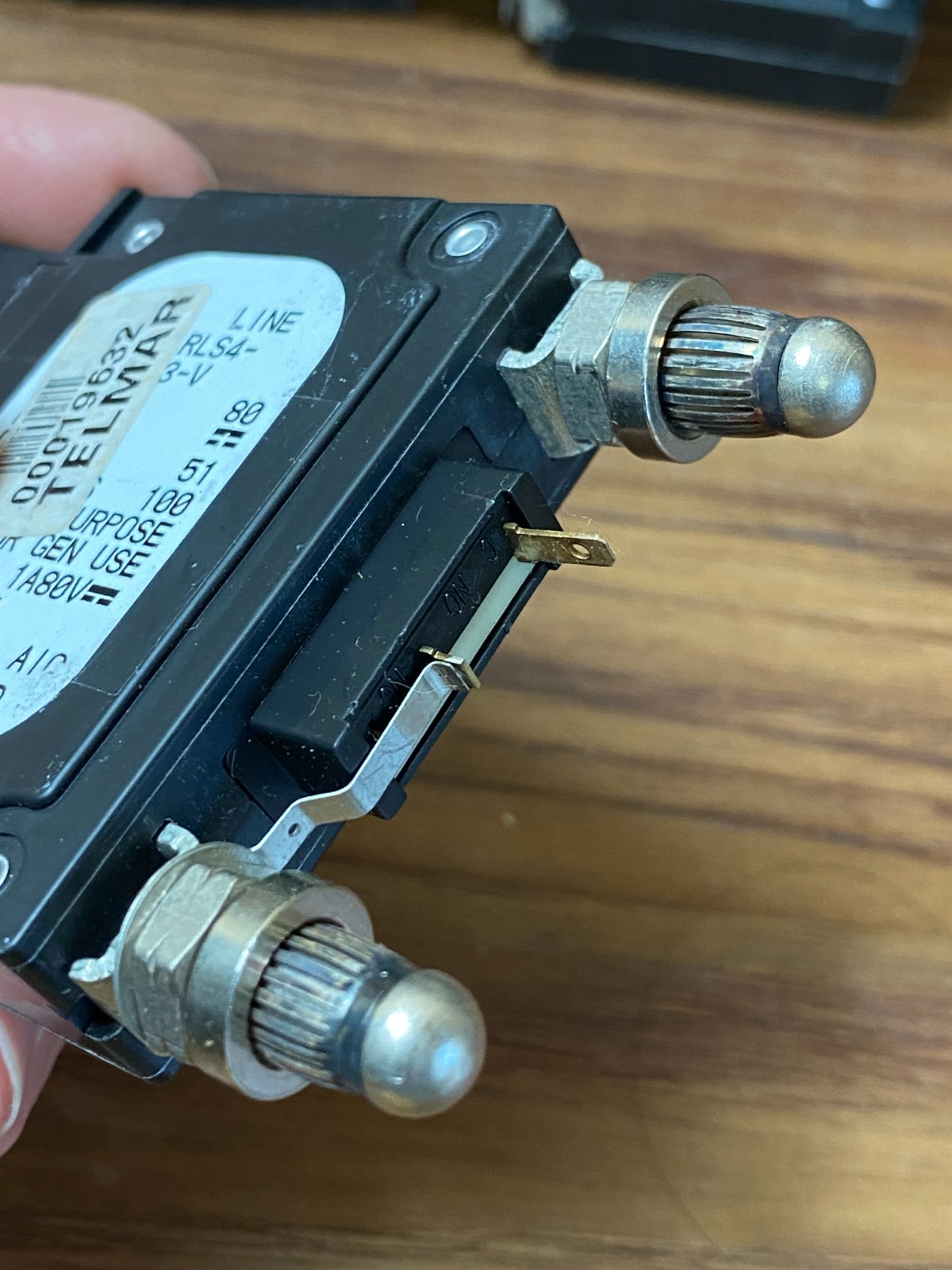 AIRPAX LMLK1-1RLS4-29877-13 80 AMP CIRCUIT BULLET BREAKER 100 Trip Amps 51 Delay