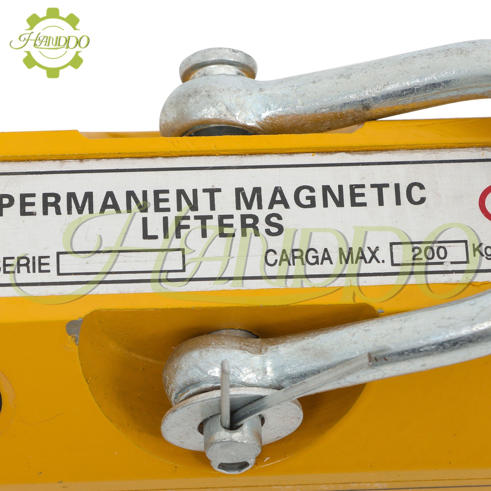 Permanent Magnetic Lifter Lifting Magnet 440 lbs/200 kg 2.5 Safety Factor Yellow