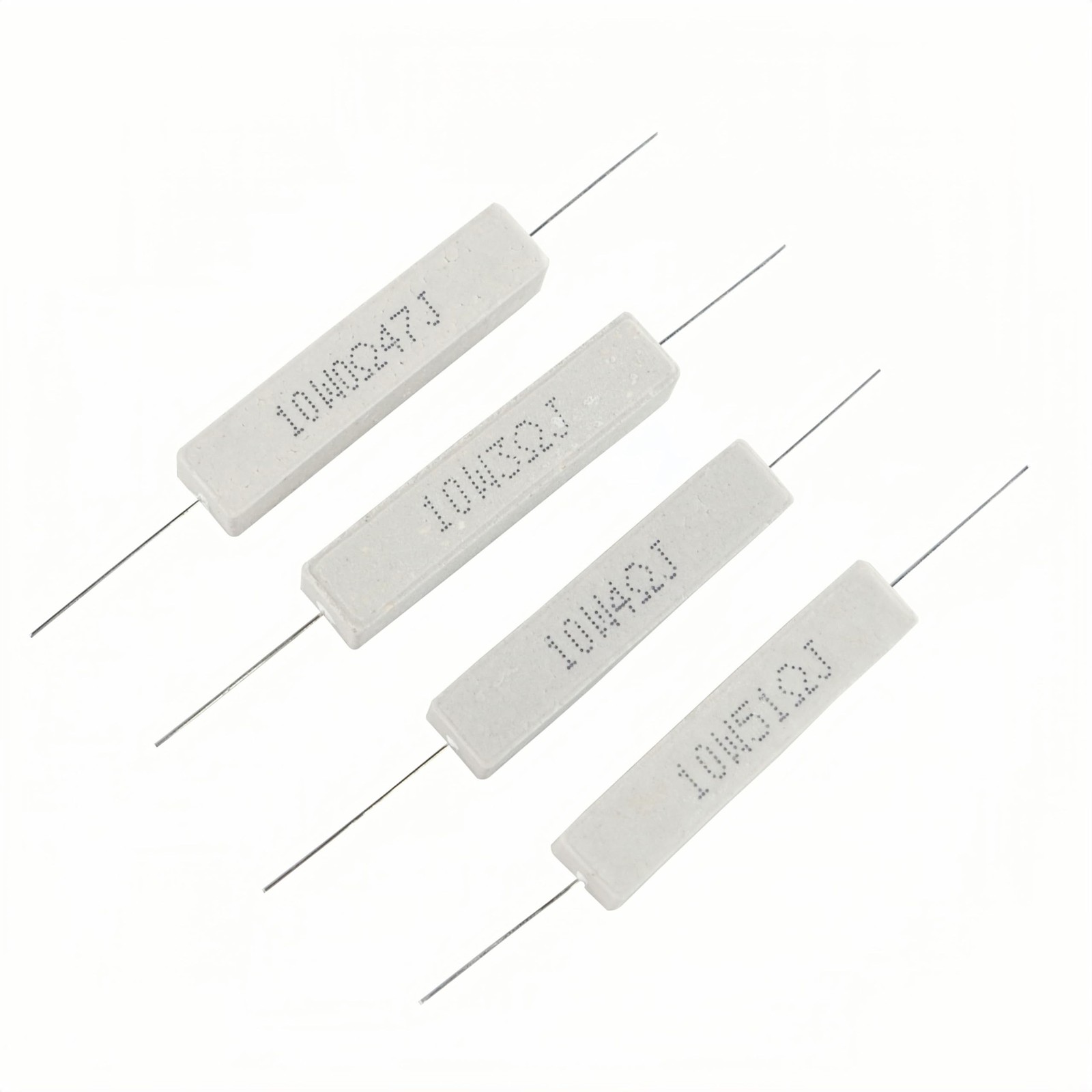 PANMILED 25 Values 50 Pieces Cement Resistor KIT 10W ±5% Ceramic Power…