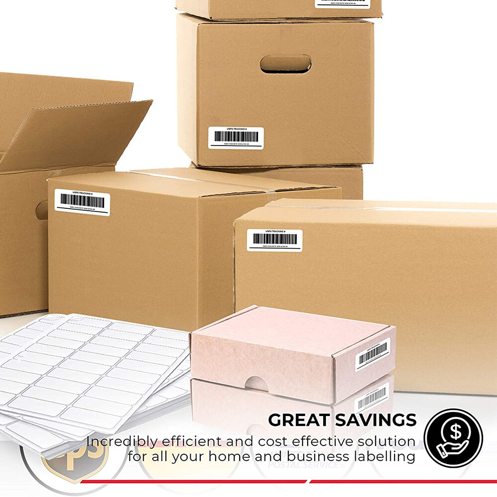 3000-150000 2.625 x 1 Blank Laser / Ink Jet Mailing Adhesive Address Labels USA