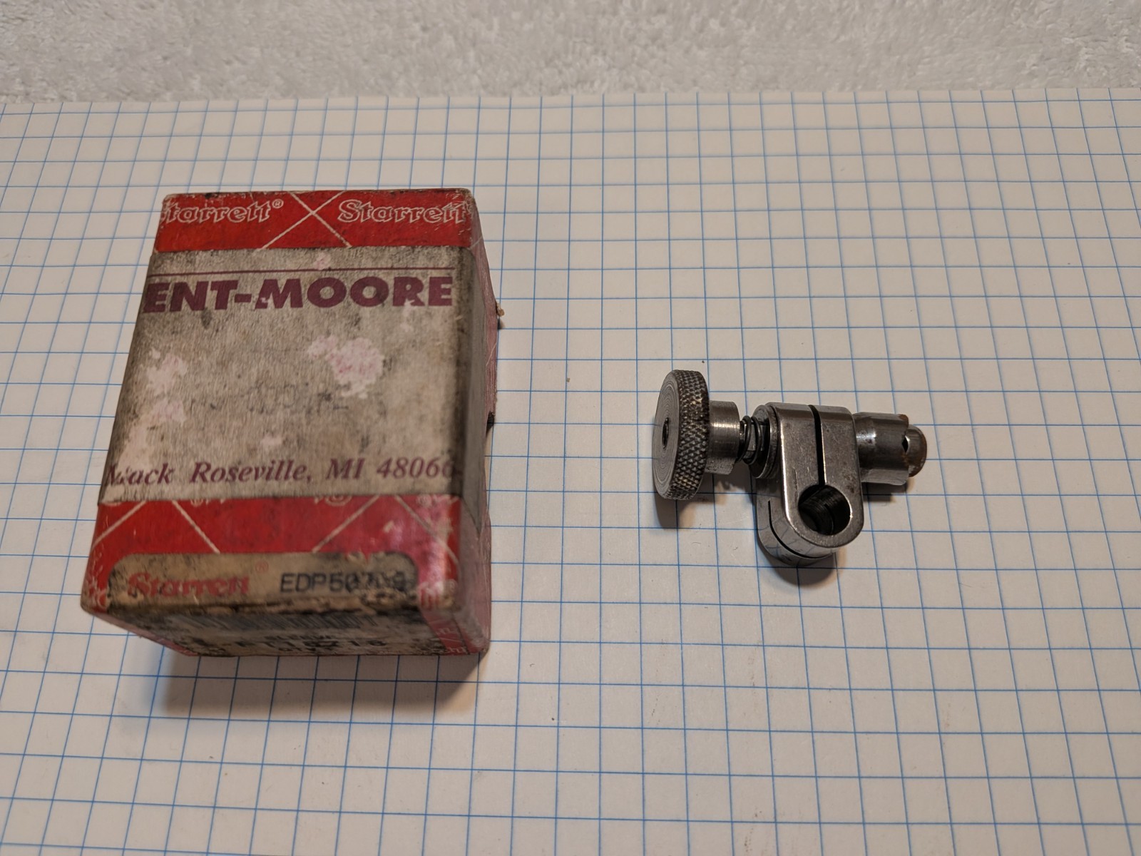 Starrett PT18718 Snug Assembly With 5/16″ Post Hole for 196 Indicator