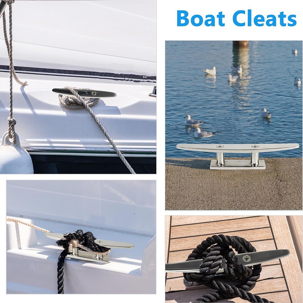 4/5/6/8/10 IN Boat Cleat Open Base 316 SS Deck Cleat Boat Dock Cleat Rope Cleat