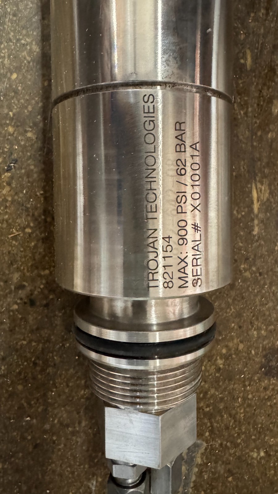 Trojan Technologies 821154 High Pressure Hydraulic Actuator Cylinder 900 PSI