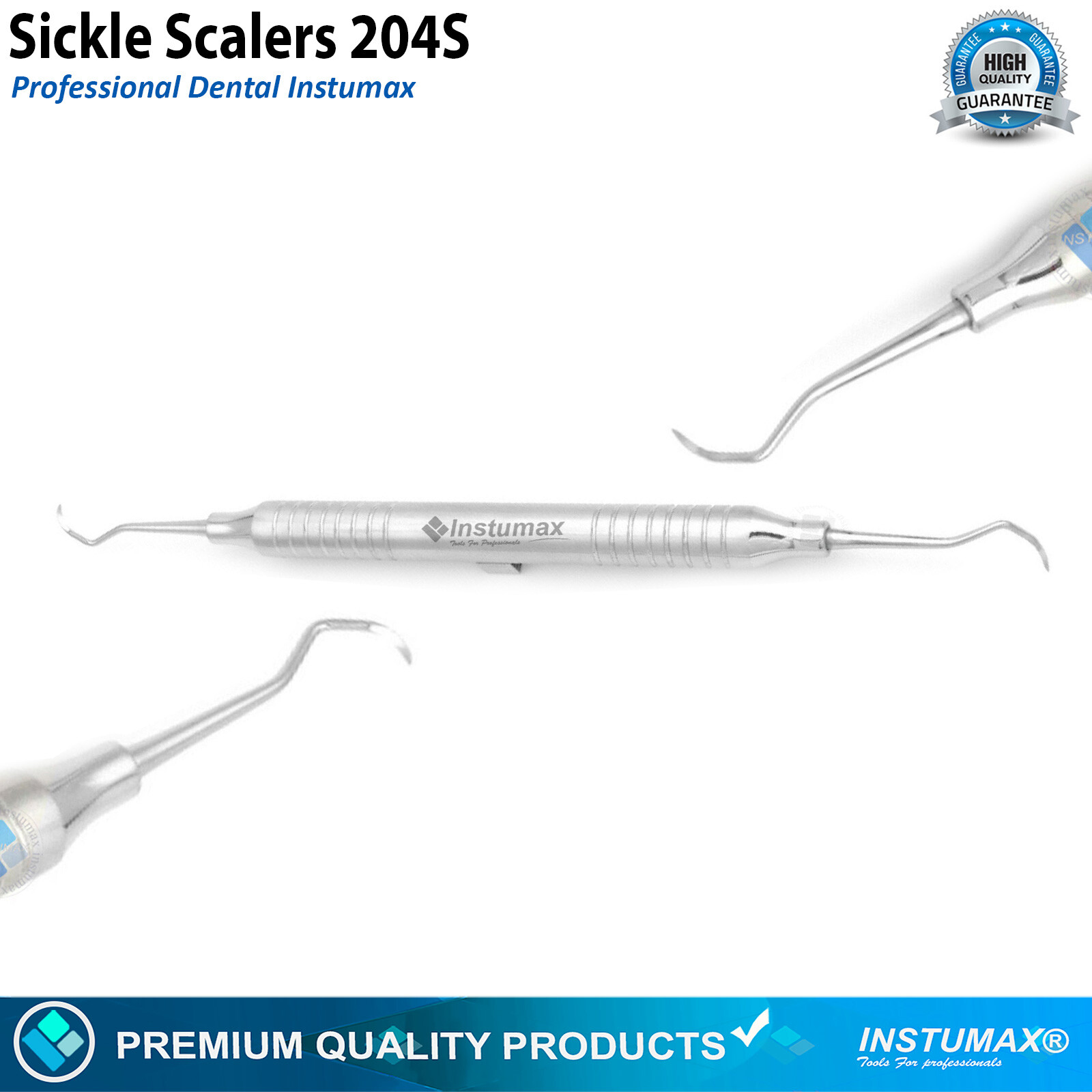 Sickle Scaler 204S Dental Hand Instruments Pro Periodontal Hygiene Pick Tool New