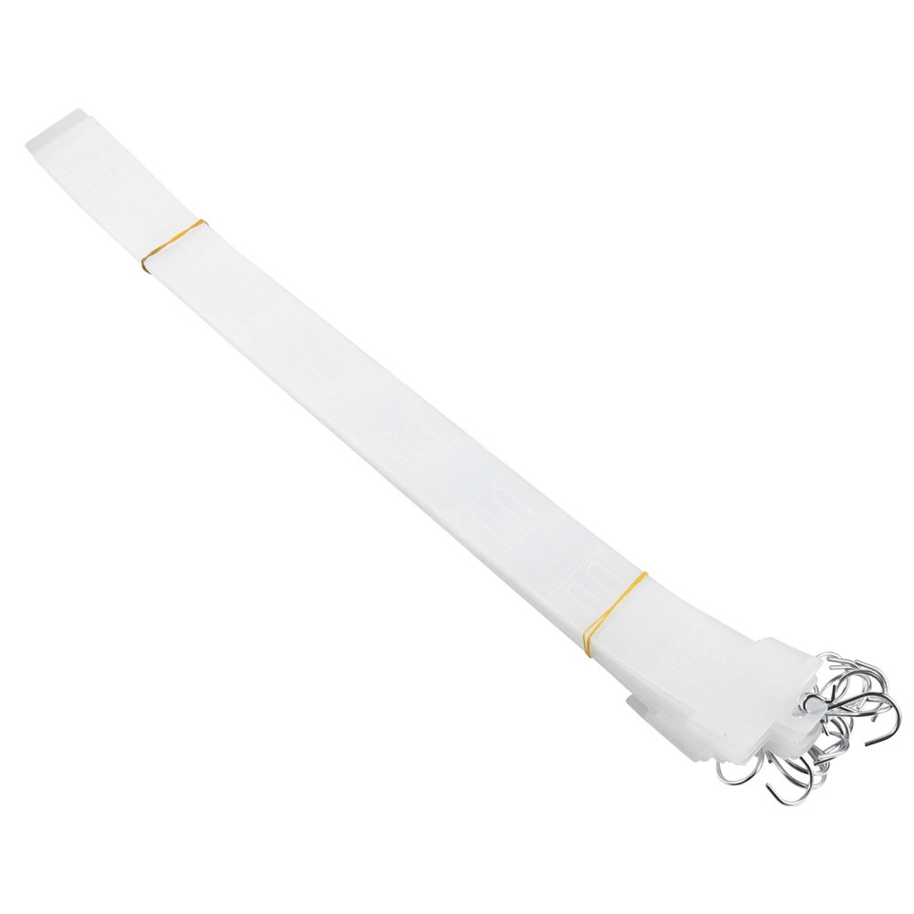 50Pcs Retail Hanging Merchandise Strips: 20″ Hanging Strip with Hooks, 8