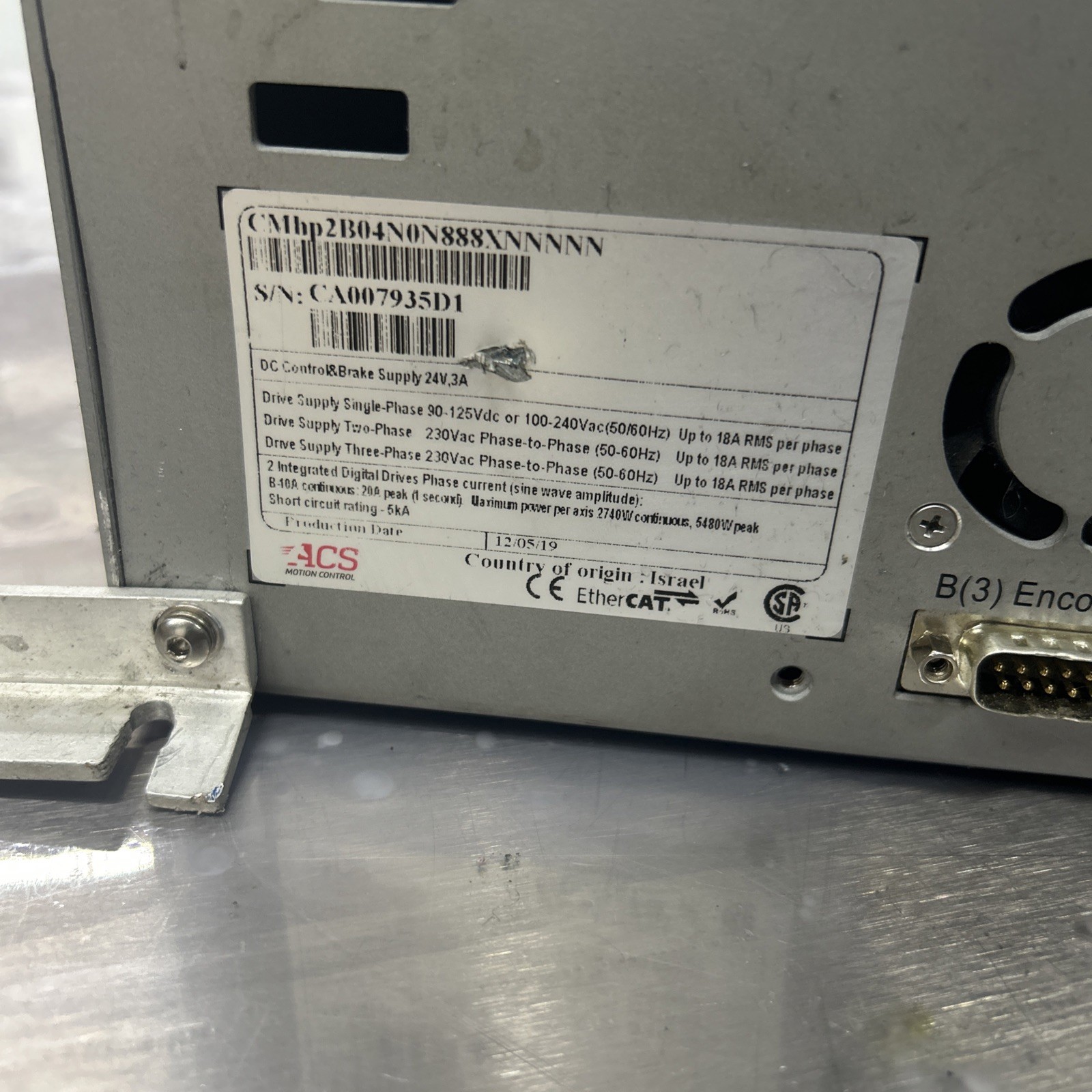 CMhp2B04NON888XNNNNN ACS Motion Control integrated digital drive