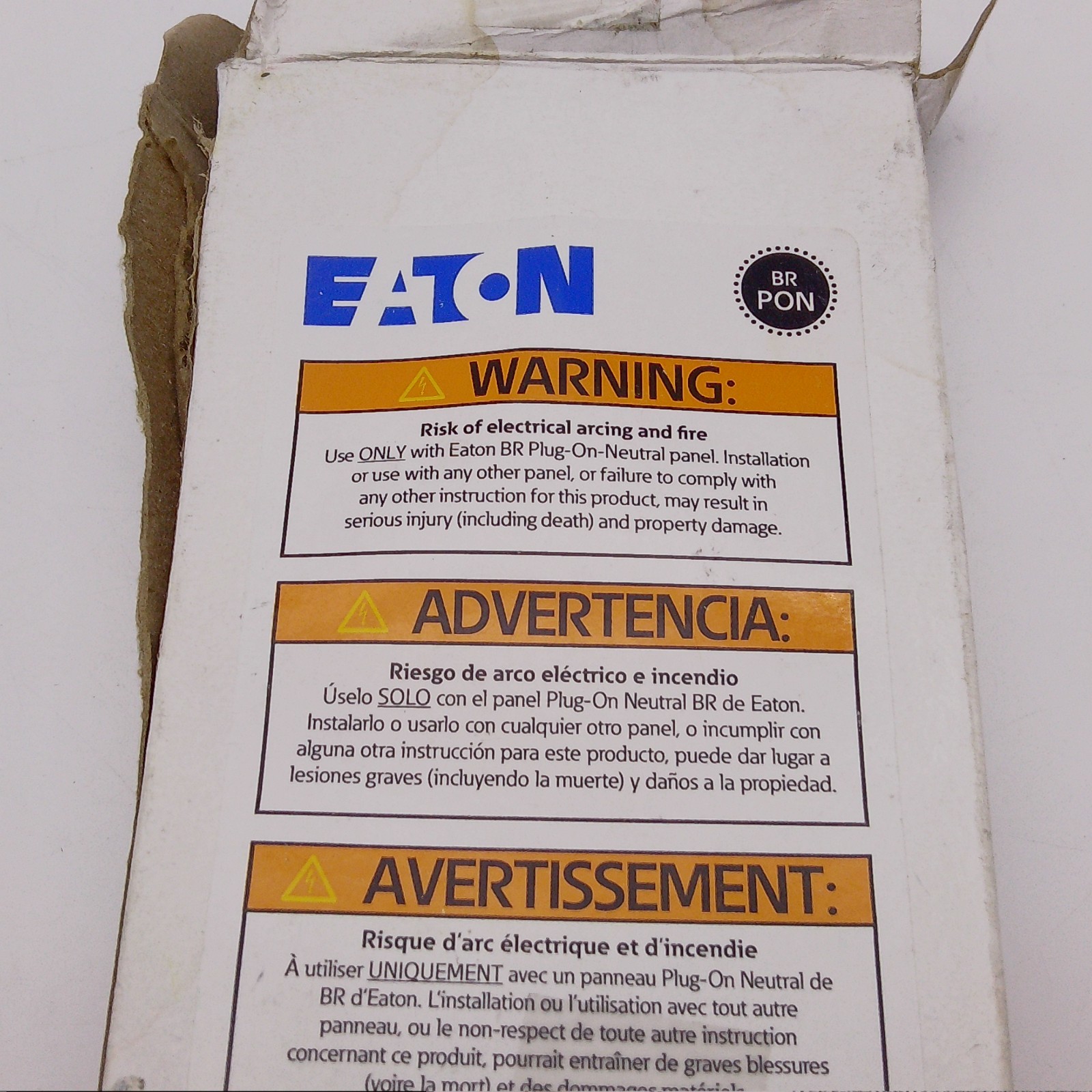 Eaton BRP120GF 20A 1-Pole 120/240V Type BR Plug-On Neutral GFCI Circuit Breaker