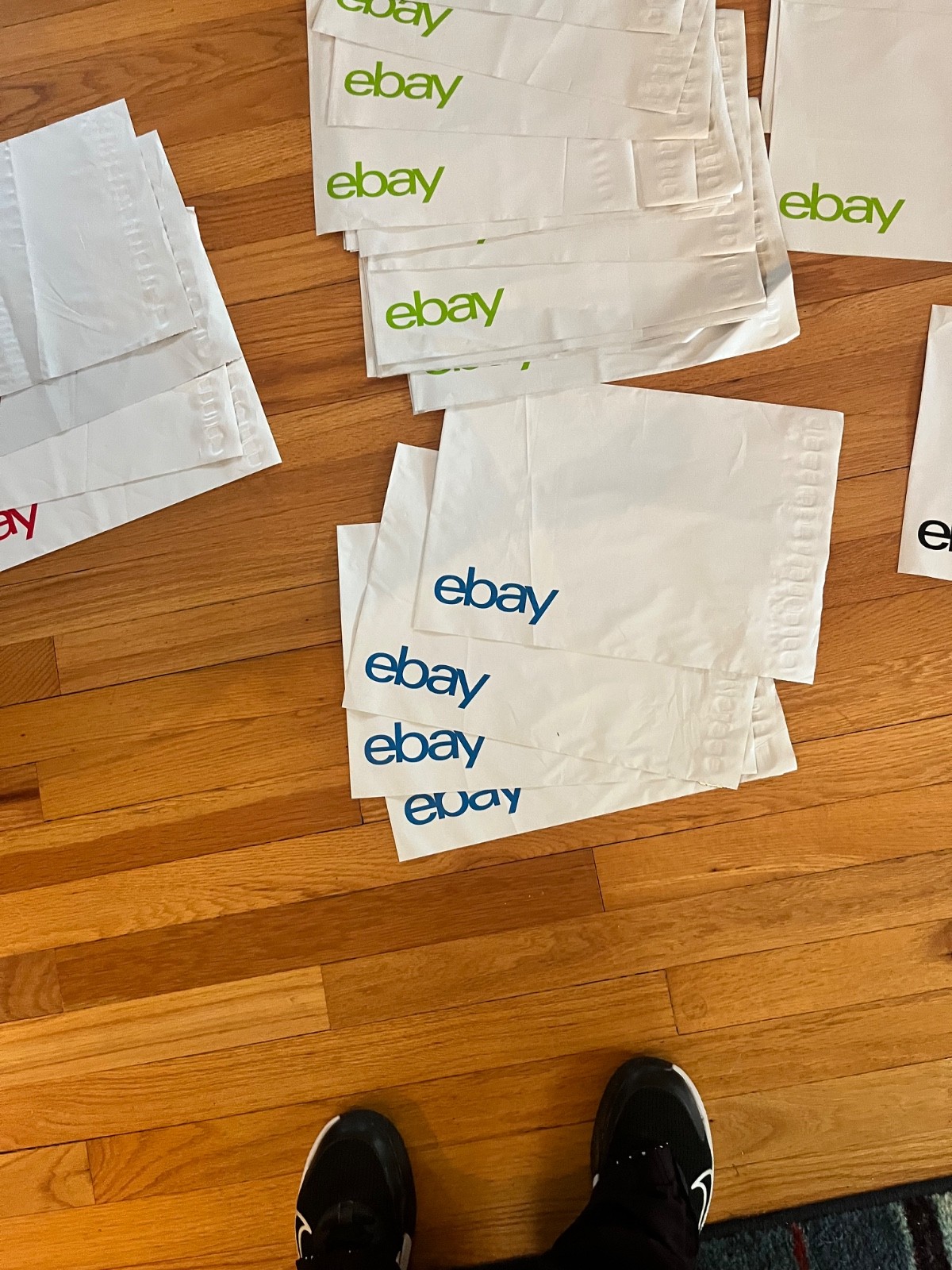 31 New eBay-Branded Polymailer Red Green Black & Blue 10″ x 12.5″ (No Padding)