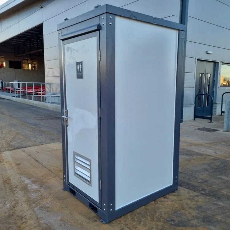 Bastone Portable Restroom w/ Sink, Flush Toilet & Vent Fan for Outdoor Use