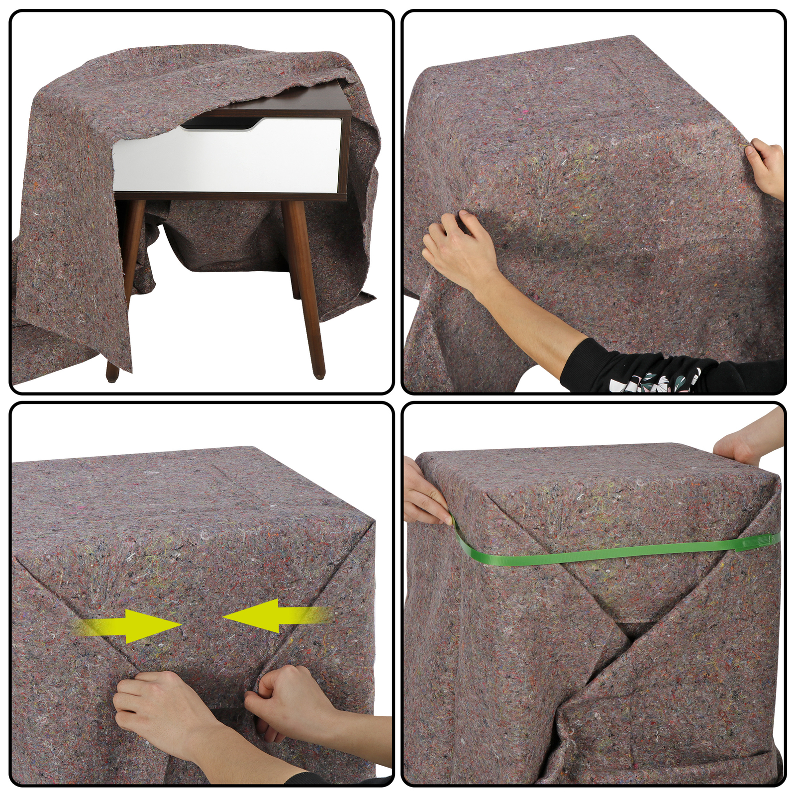 24 Pack Moving Blankets 53″ x 74″ (21 lb/dz) Moving Pads Shipping Furniture Pads