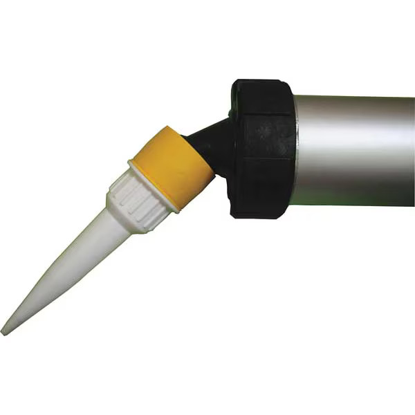 Caulk Gun Nozzle System, Not Applicable Container Size, Plastic, Yellow/Black