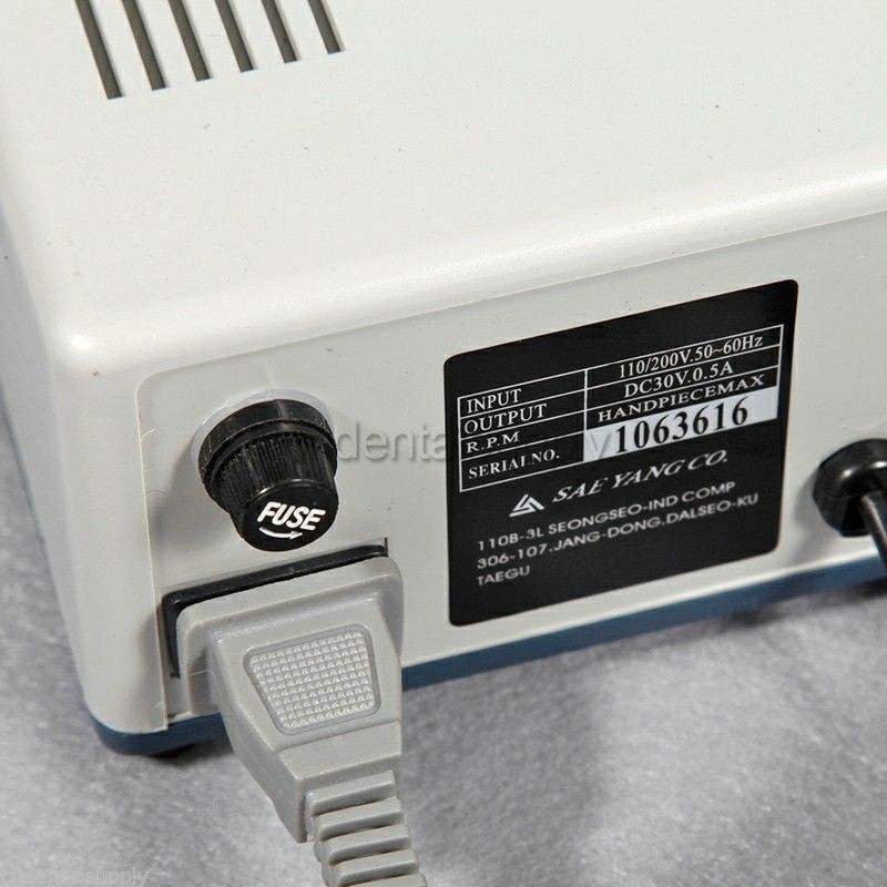 Dental Lab MARATHON-III Micromotor 35K RPM Polisher Grinder Machine Tool & Pedal