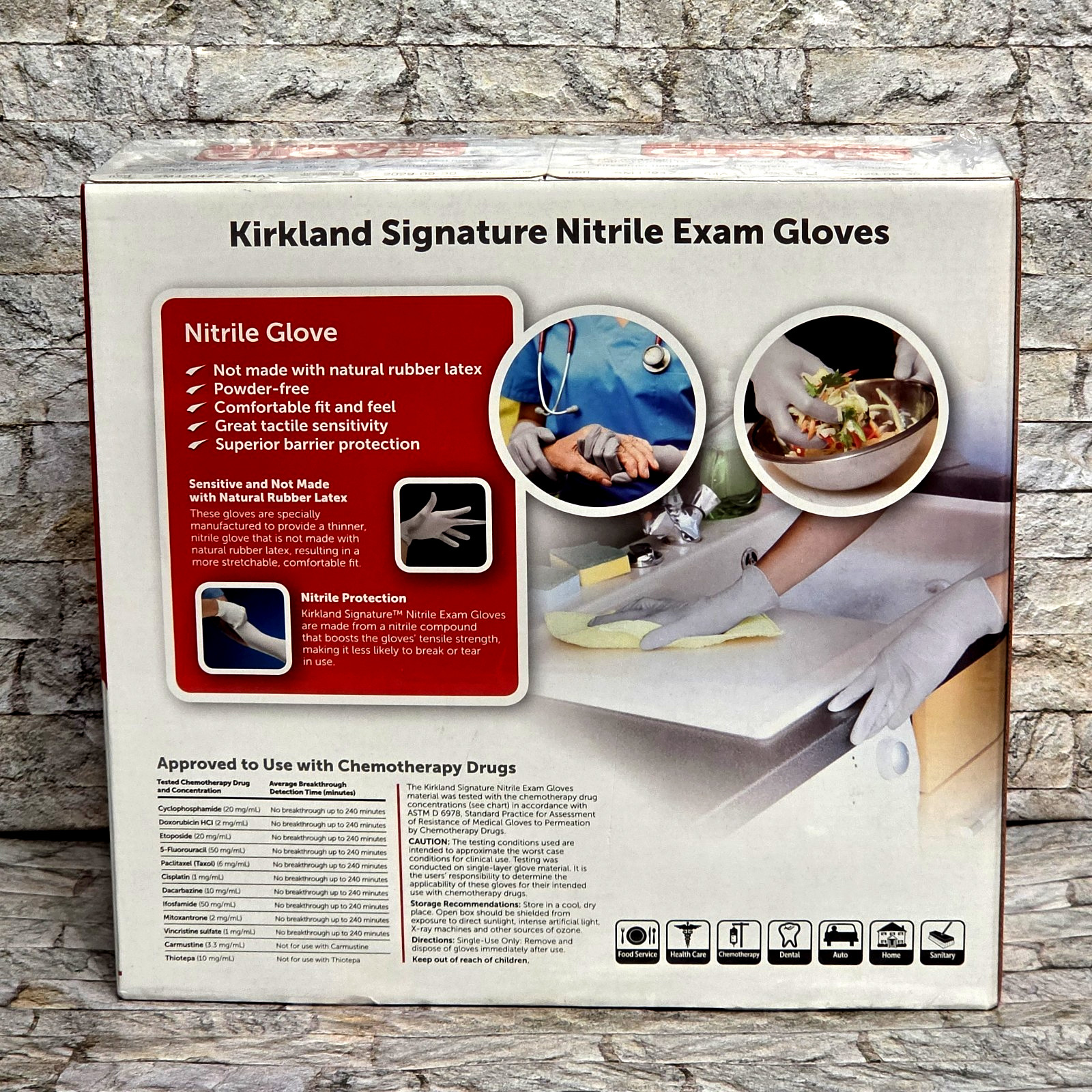 Kirkland Signature Nitrile Exam Gloves 400 Count *Small *Powder & Latex Free