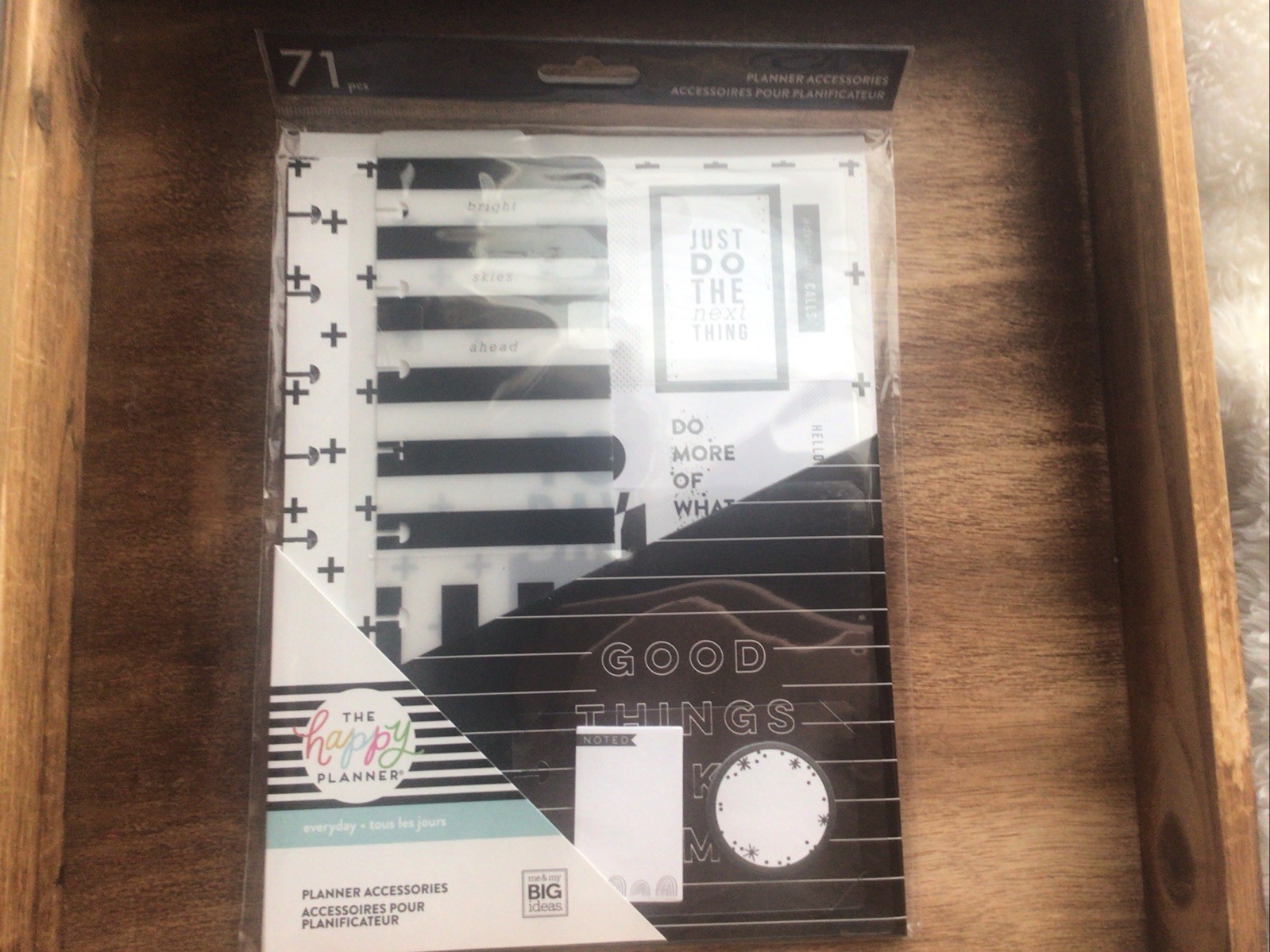 The Happy Planner – Black & White Classic Accessory Pack – 71pcs – Brand New