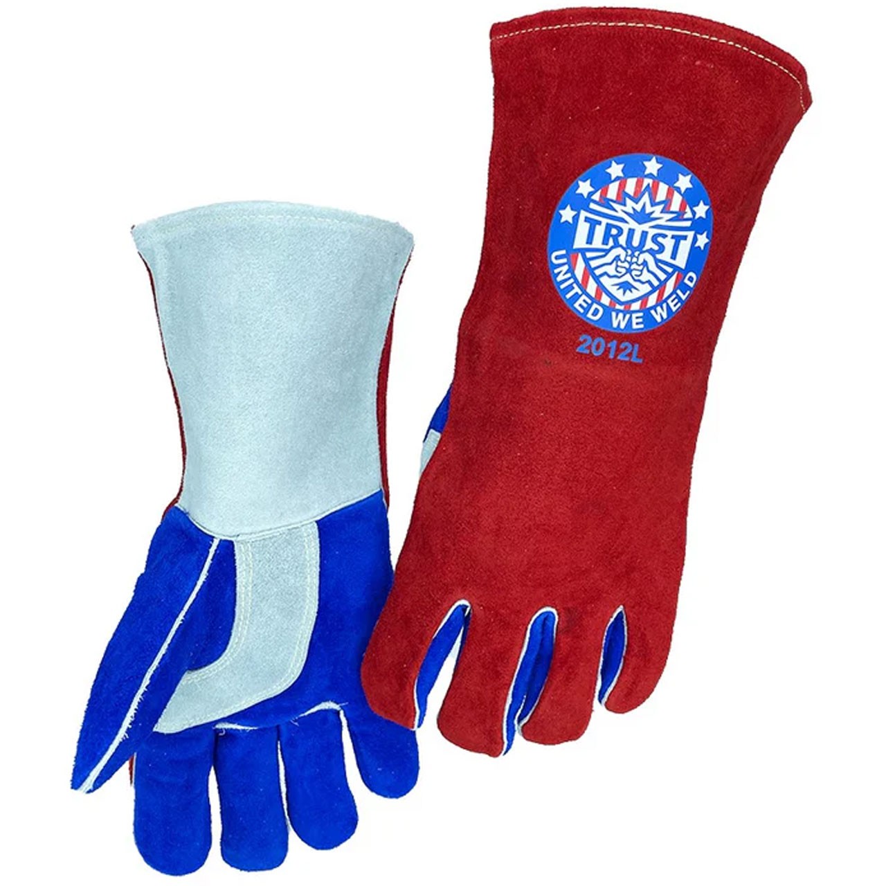 Trust Protection 2012L United We Weld Split Cowhide Foam Lined Stick Welders