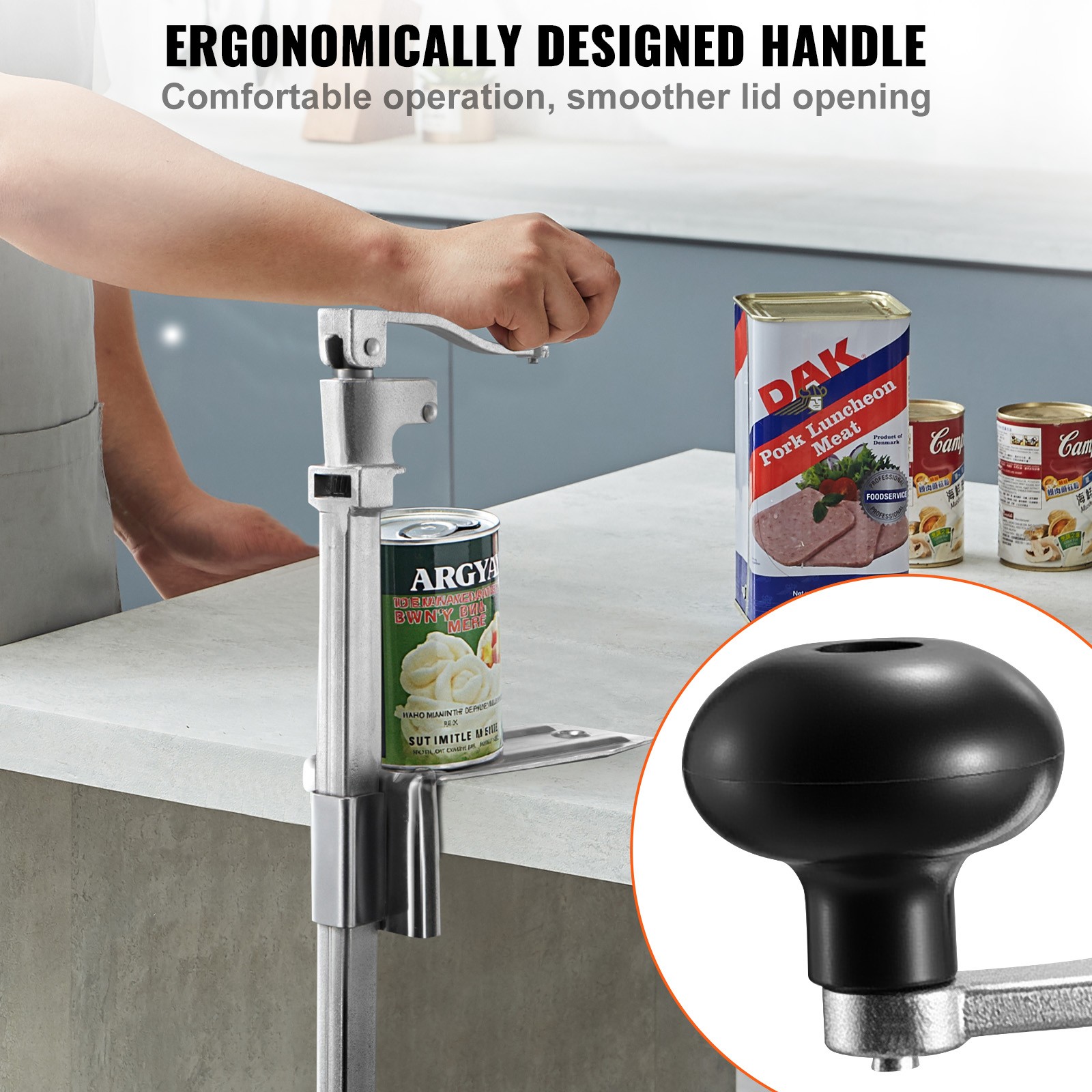 Uimoso Commercial Heavy Duty Manual Can Opener for Restaurants, 11.8 in