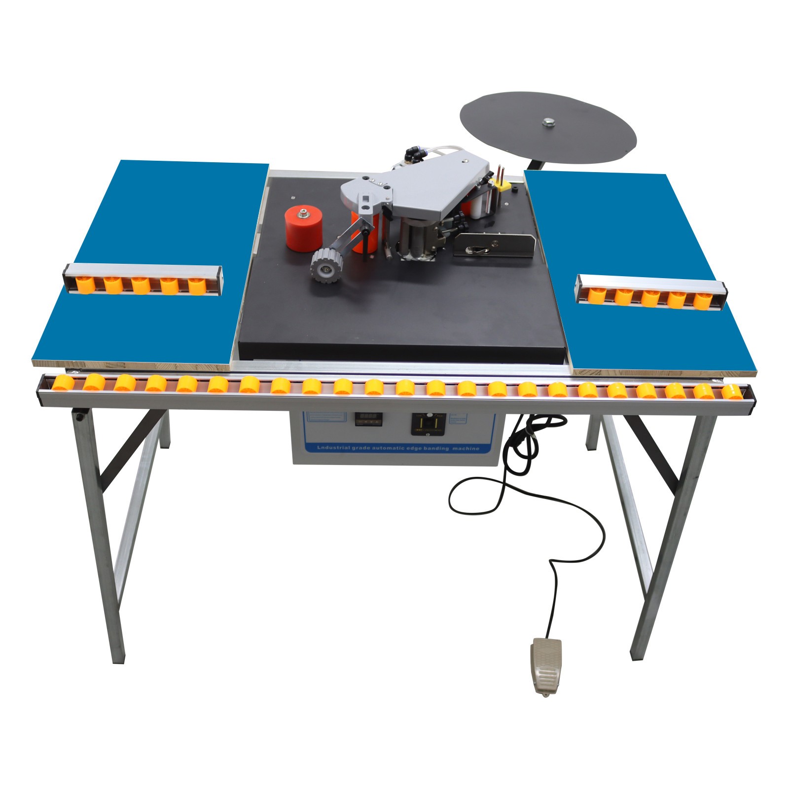 USED!110V Auto Woodwoking Straight line/Curve Edge Banding Machine with platform