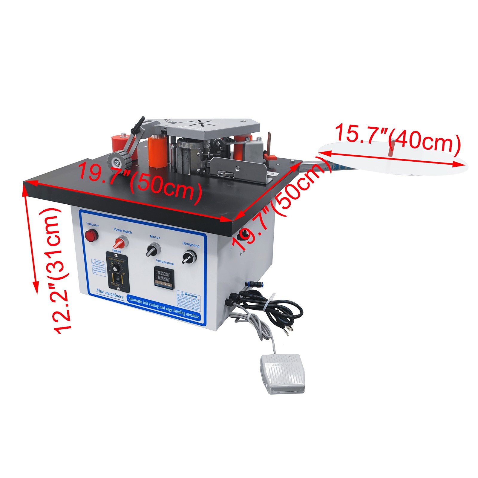 110V Auto Edge Banding Machine for Curved Straight Line 0-6/Min Small Type